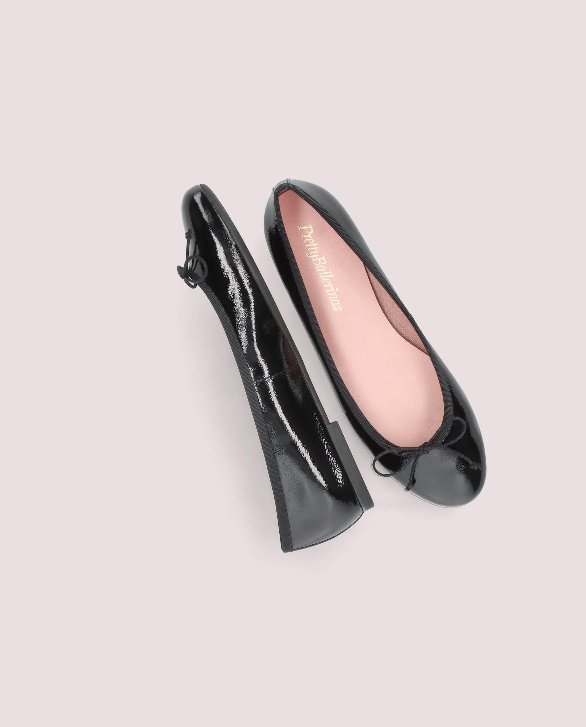Nicole Black Patent Leather Ballet Flats