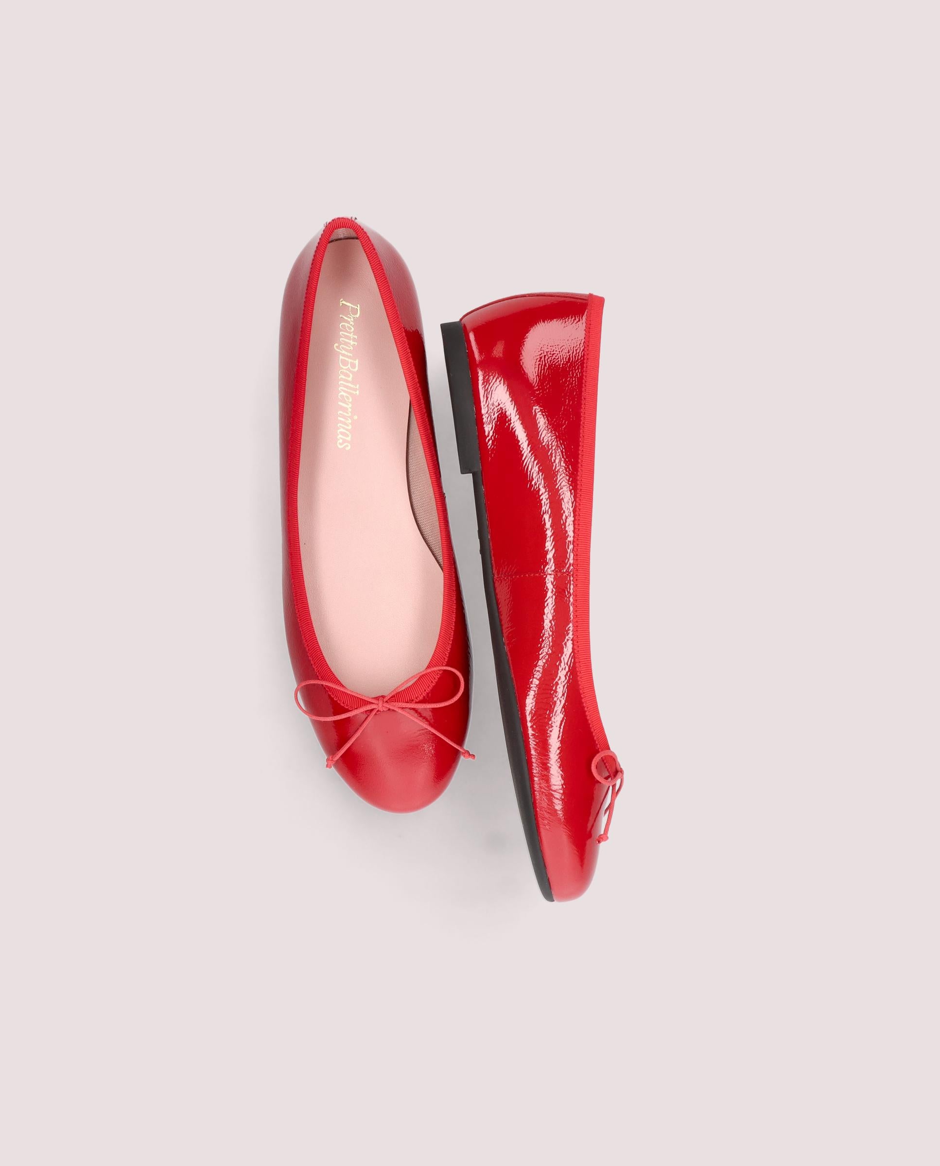Nicole Rojos Patent Leather Ballet Flats
