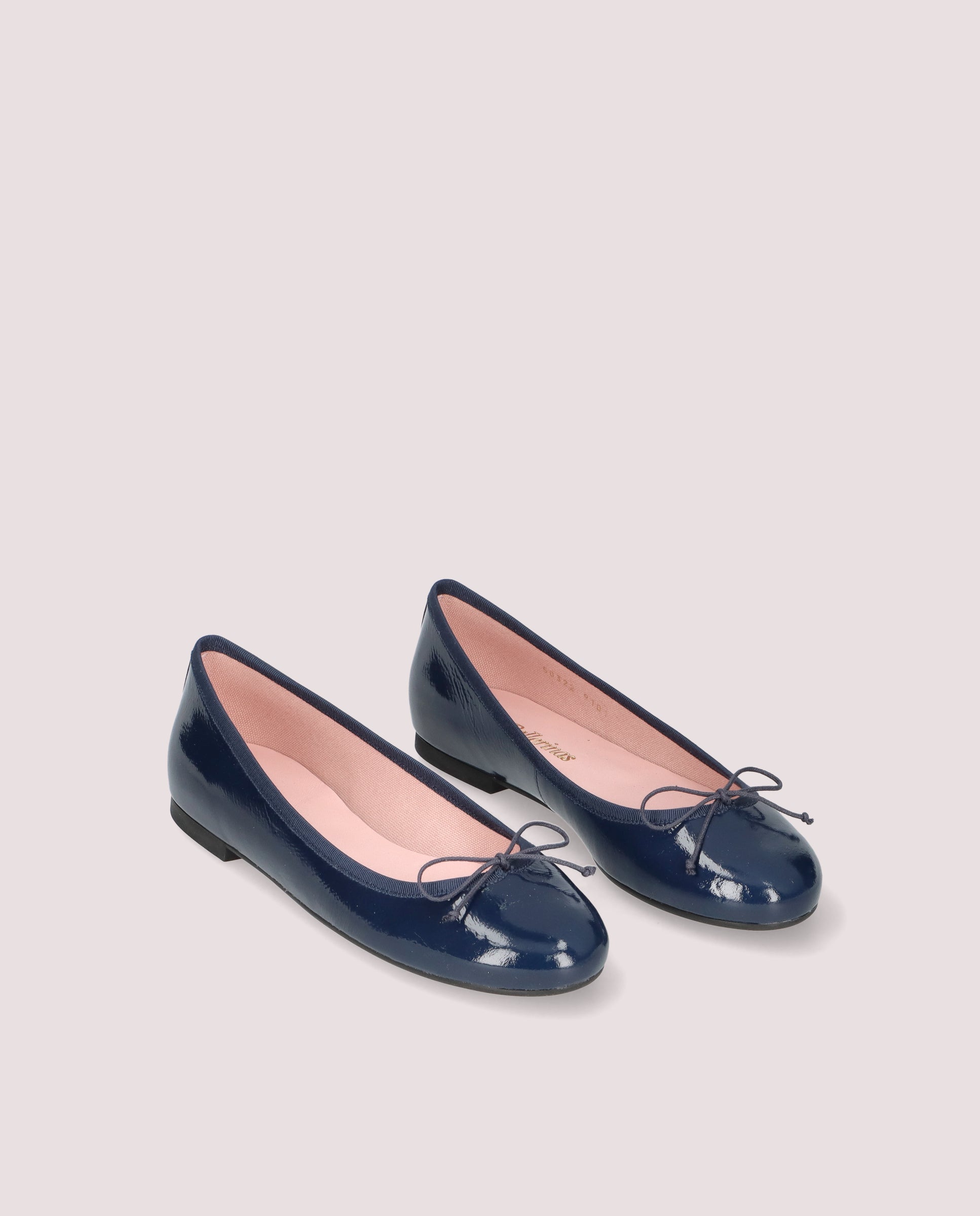 Nicole Blue Patent Leather Ballerinas