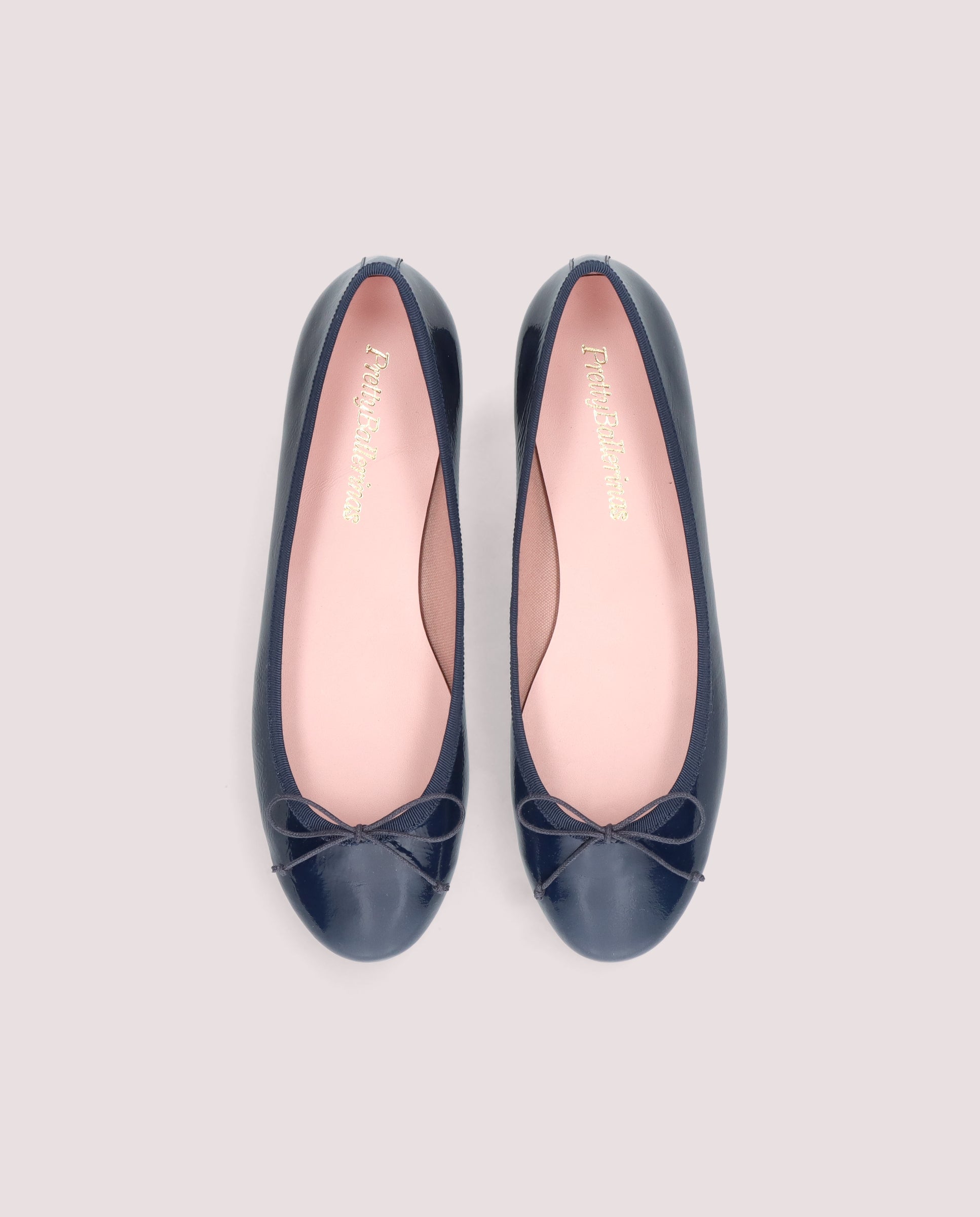Nicole Blue Patent Leather Ballerinas