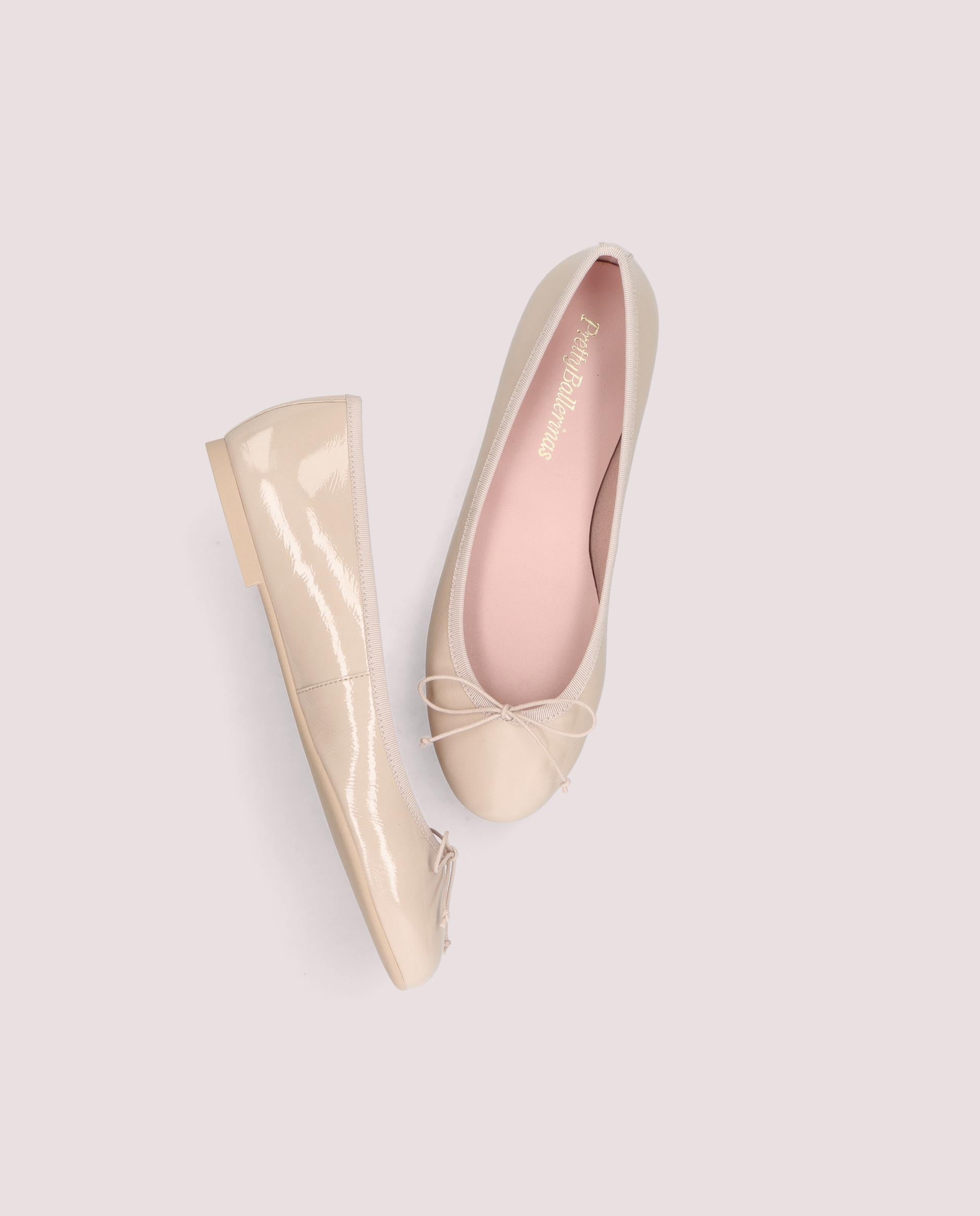 Nicole Rosas Patent Leather Ballet Flats