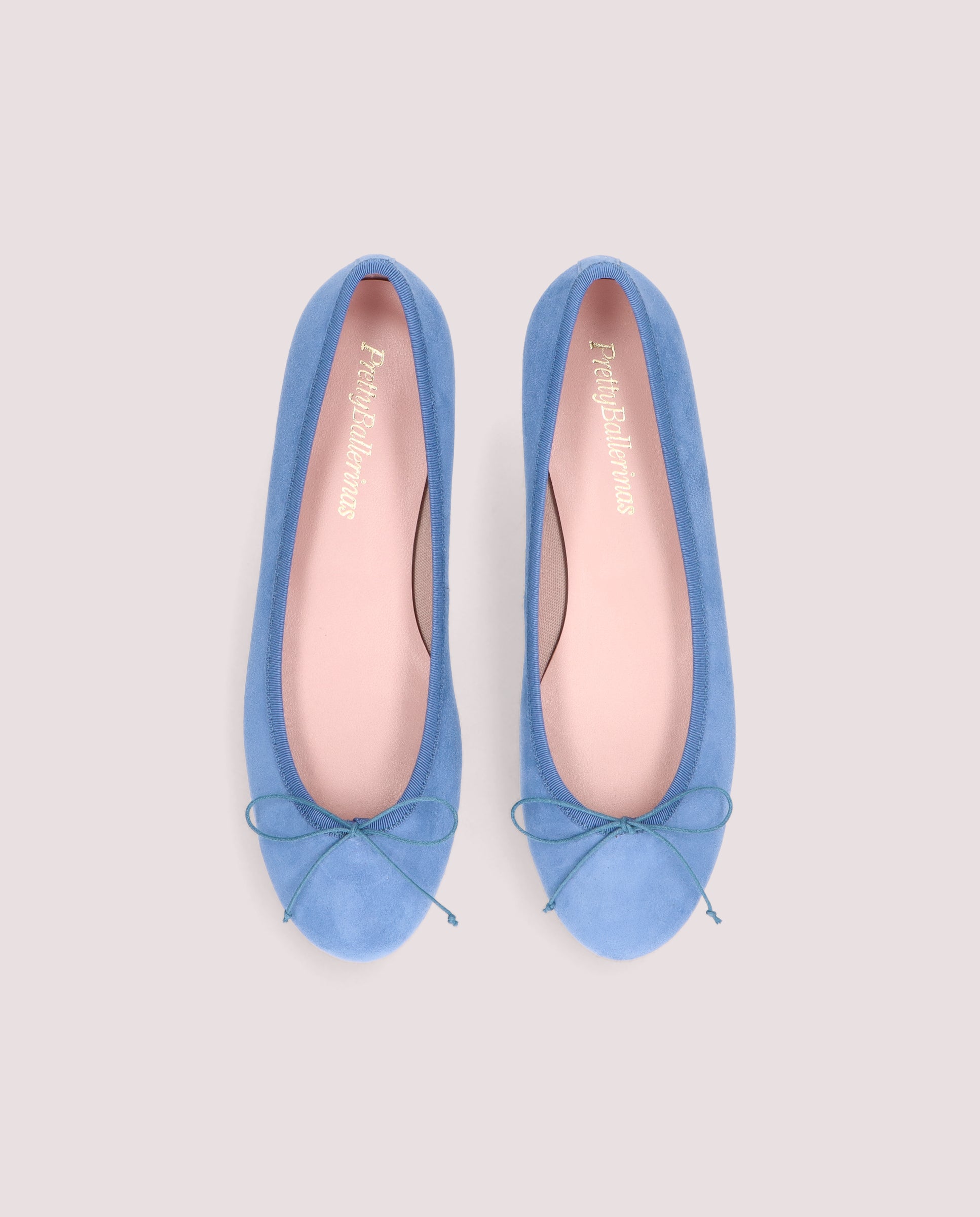 Nicole Blue Suede Ballerinas