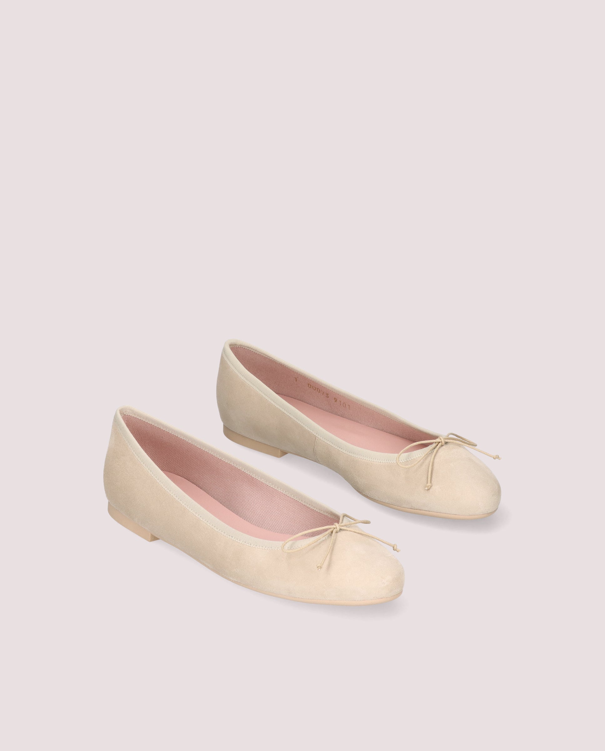 Nicole Beige Suede Ballerinas