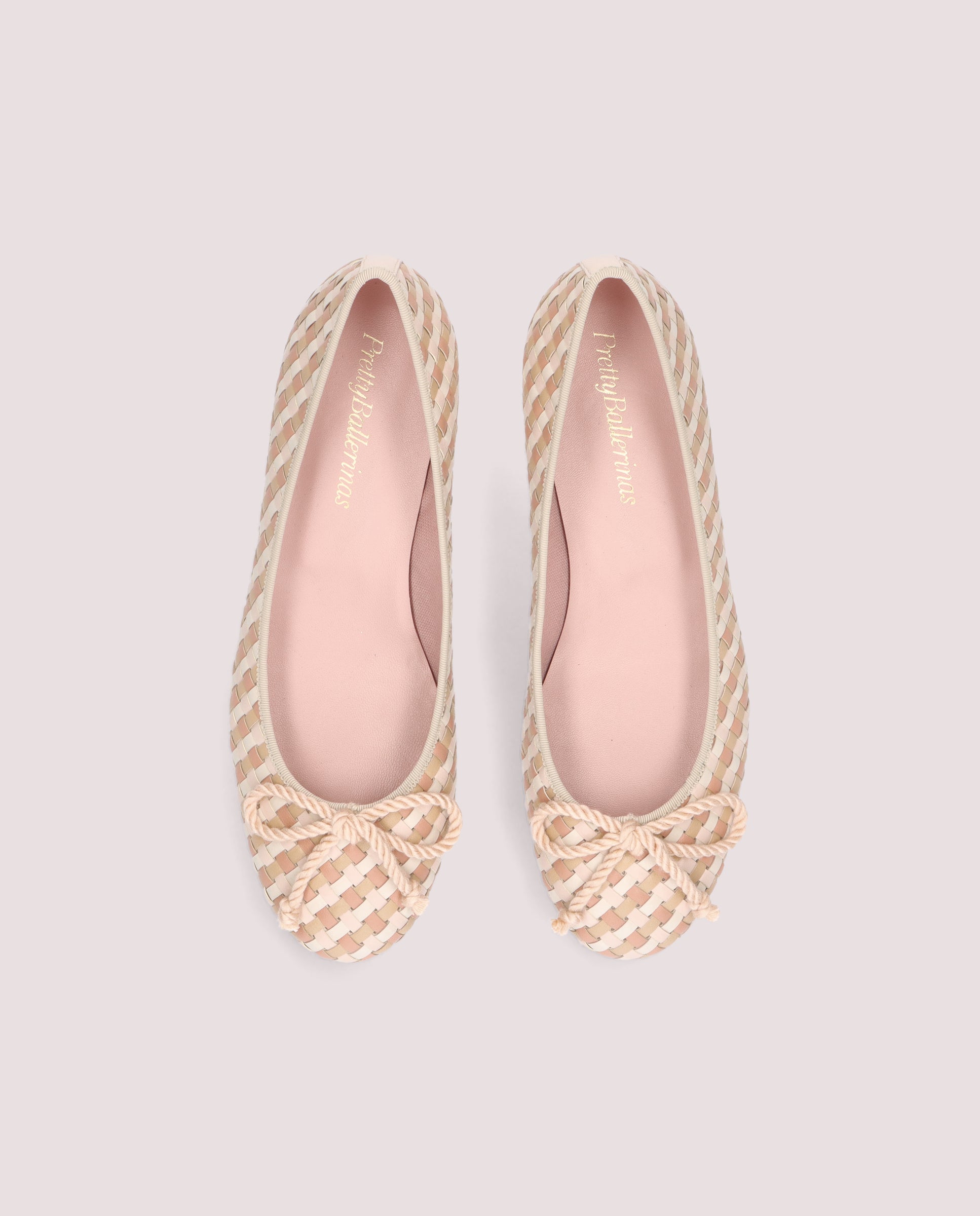 Gretschen Pink Leather Ballerinas