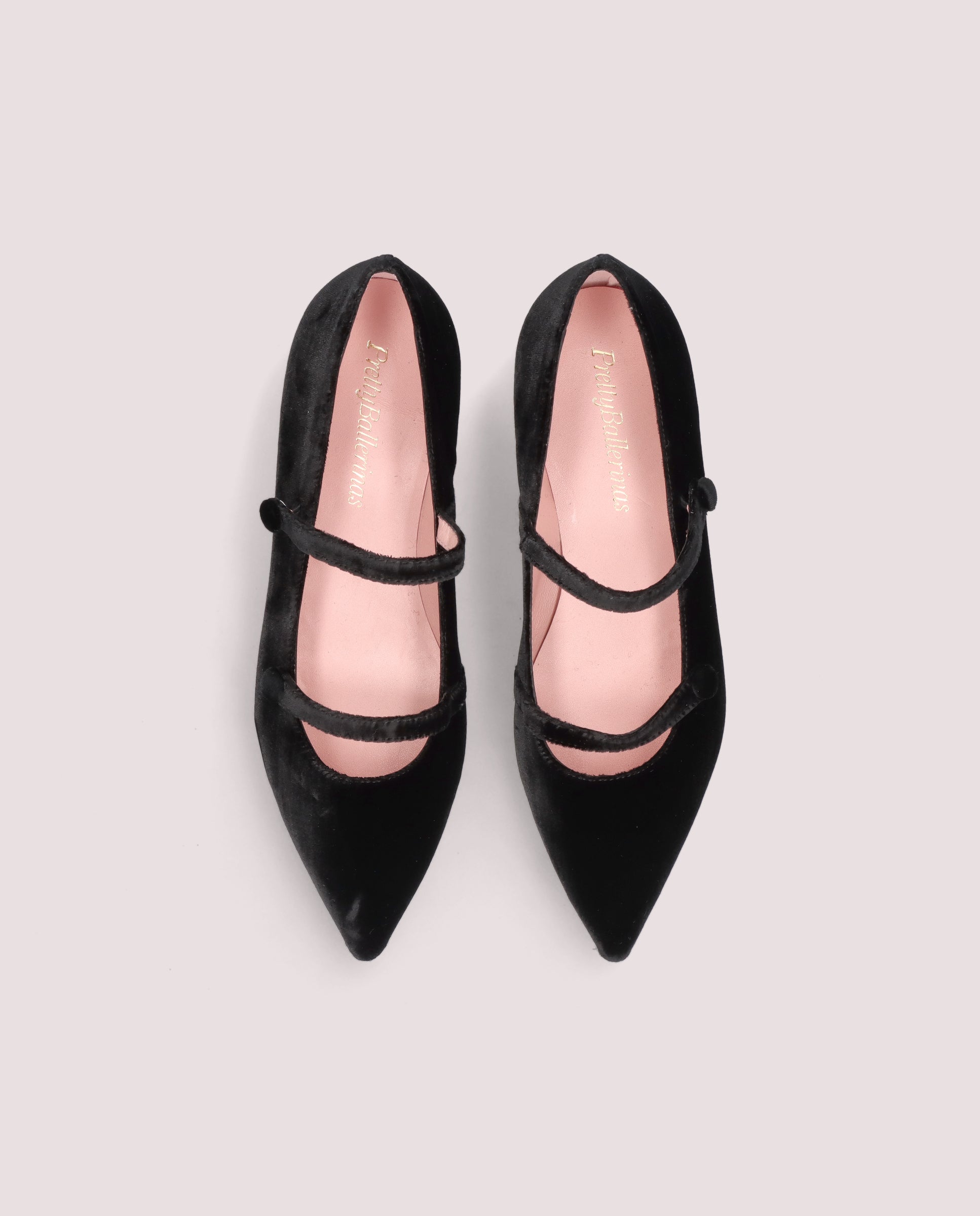 Ella Black Knitted Ballerinas