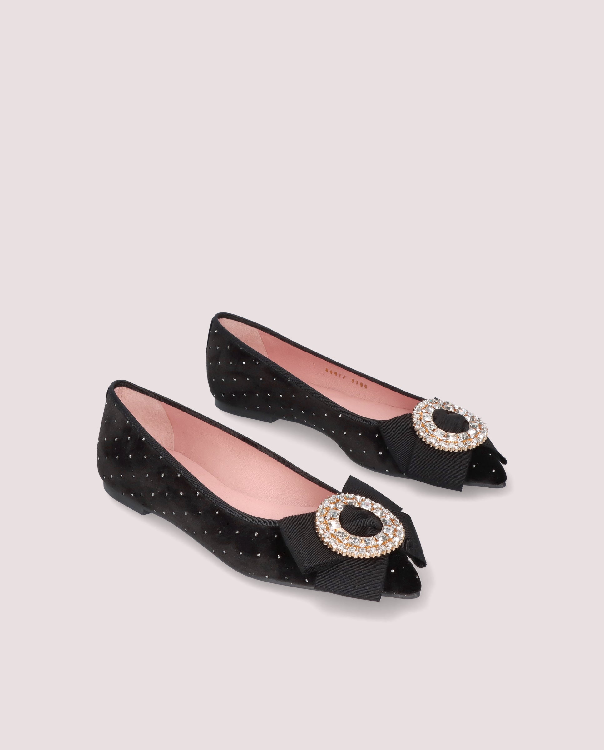 Ella Black Knitted Ballerinas