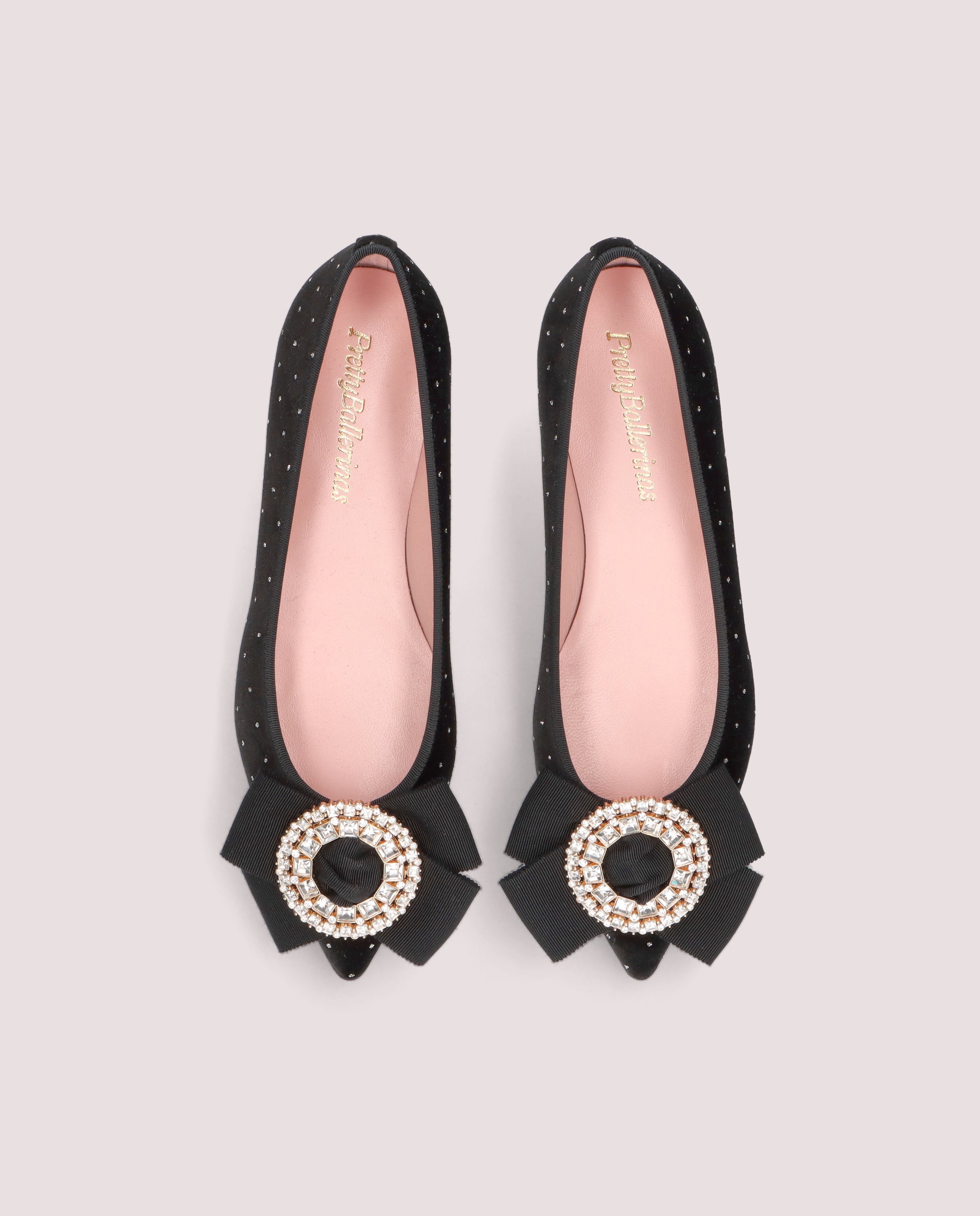 Ella Black Knitted Ballerinas