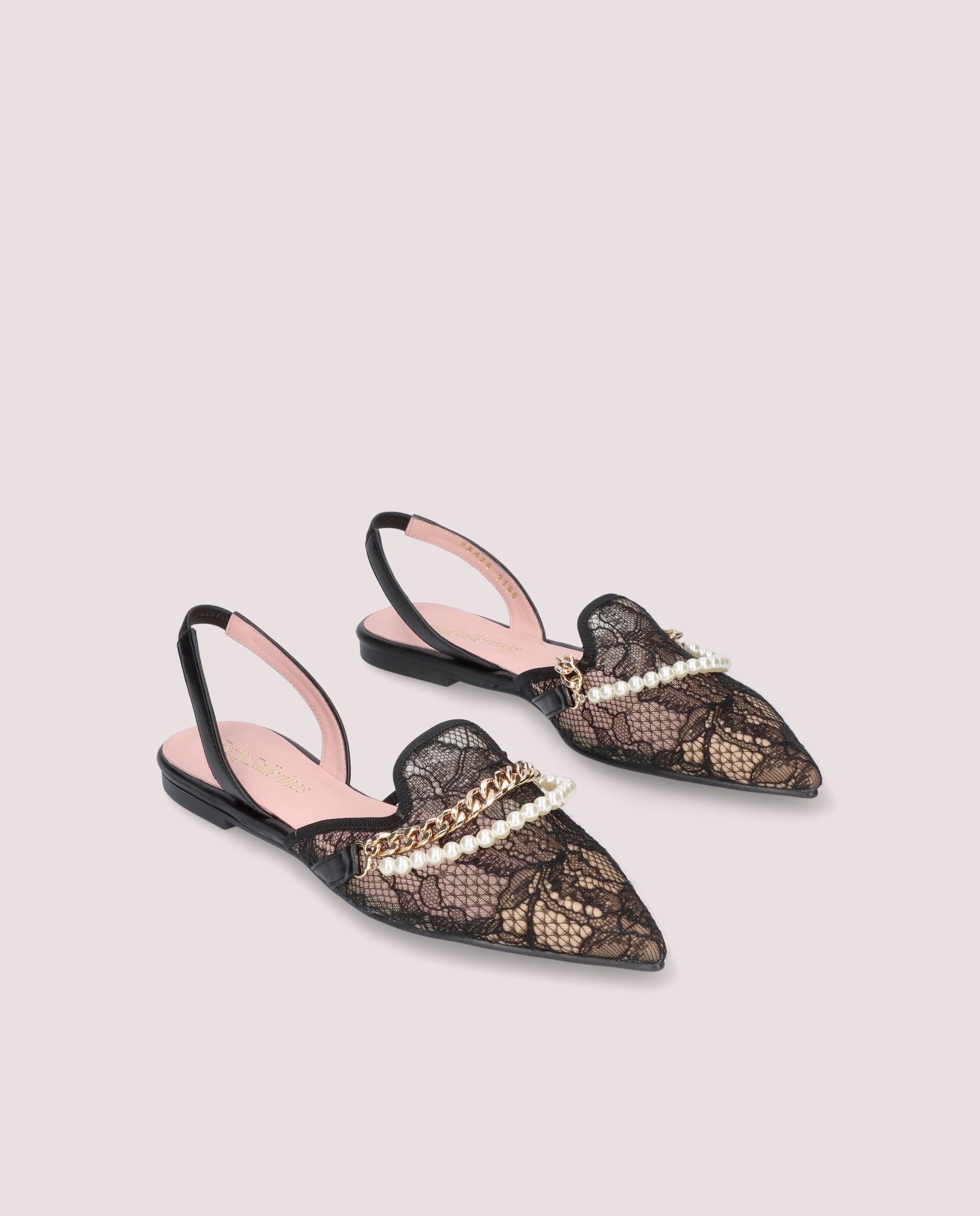 Ella Black Knitted Ballerinas