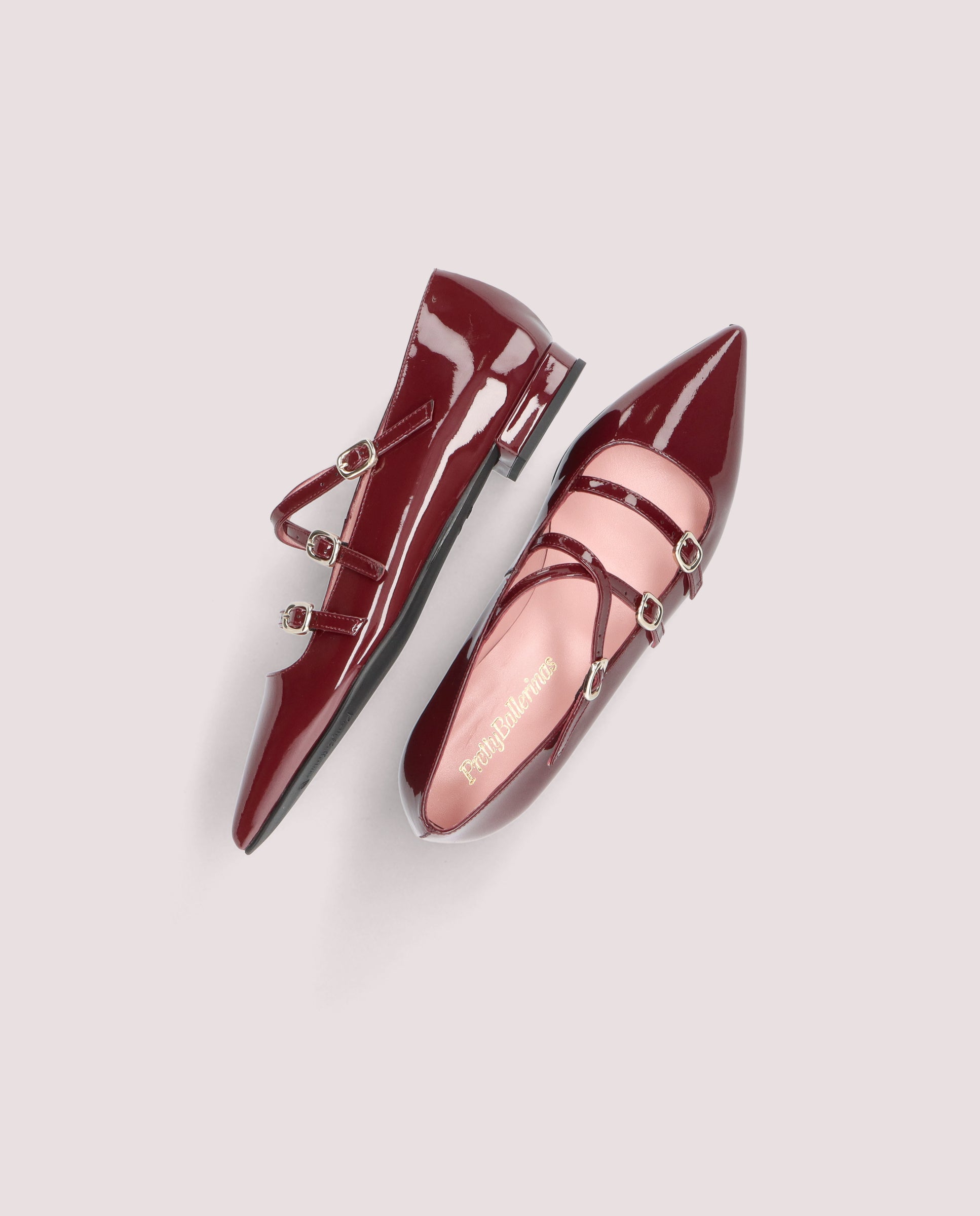 Clementine Red Patent Leather Ballerinas