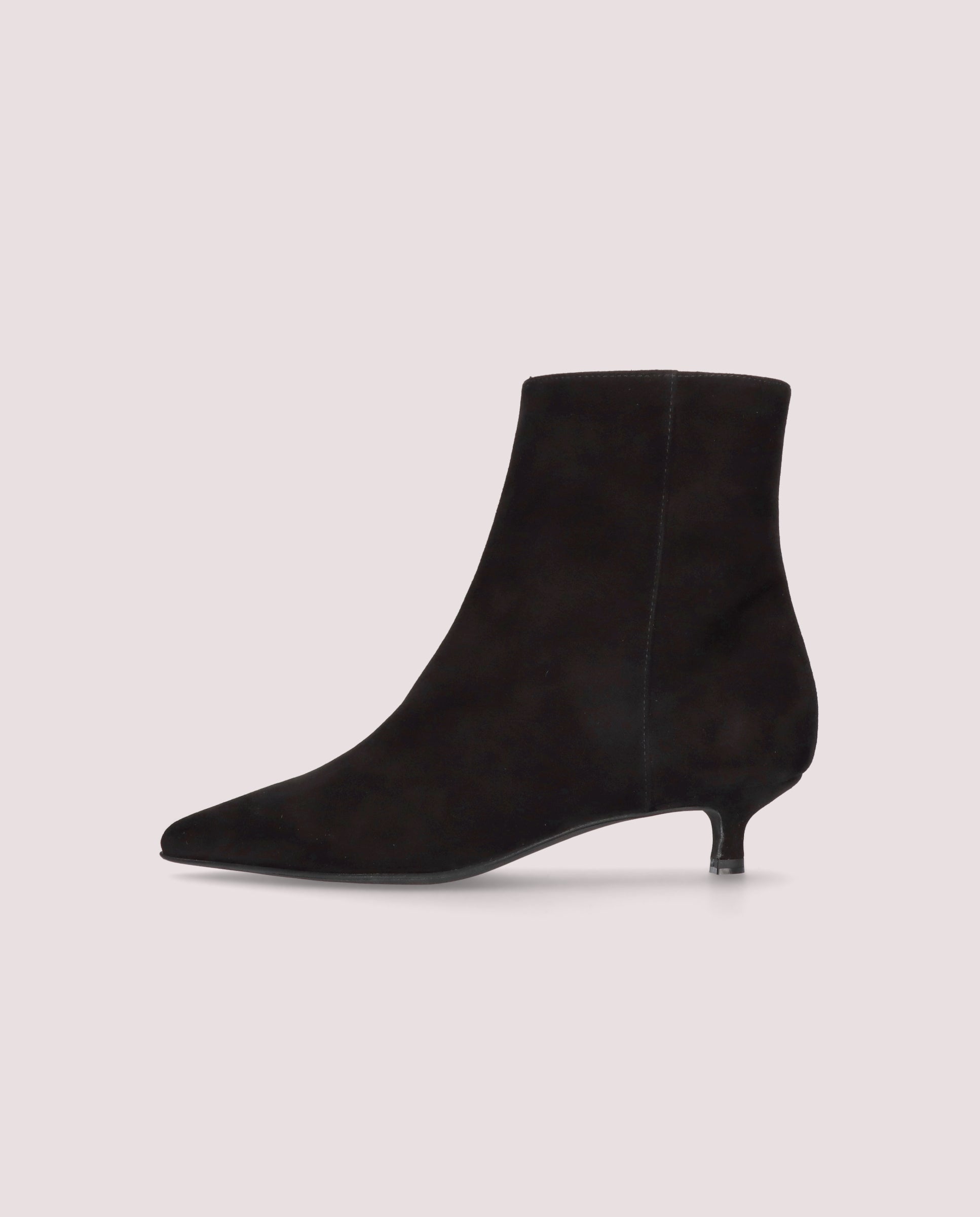 Kendall Black Suede Ankle Boots