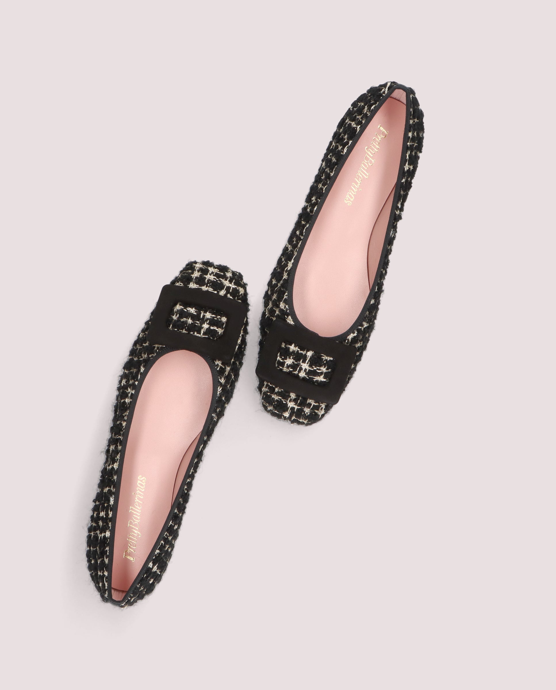 Camille Black Knitted Ballerinas