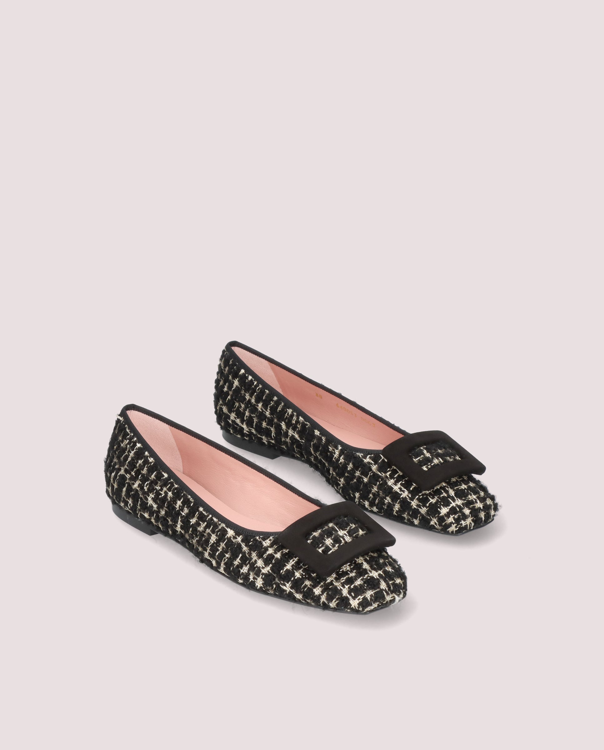Camille Black Knitted Ballerinas