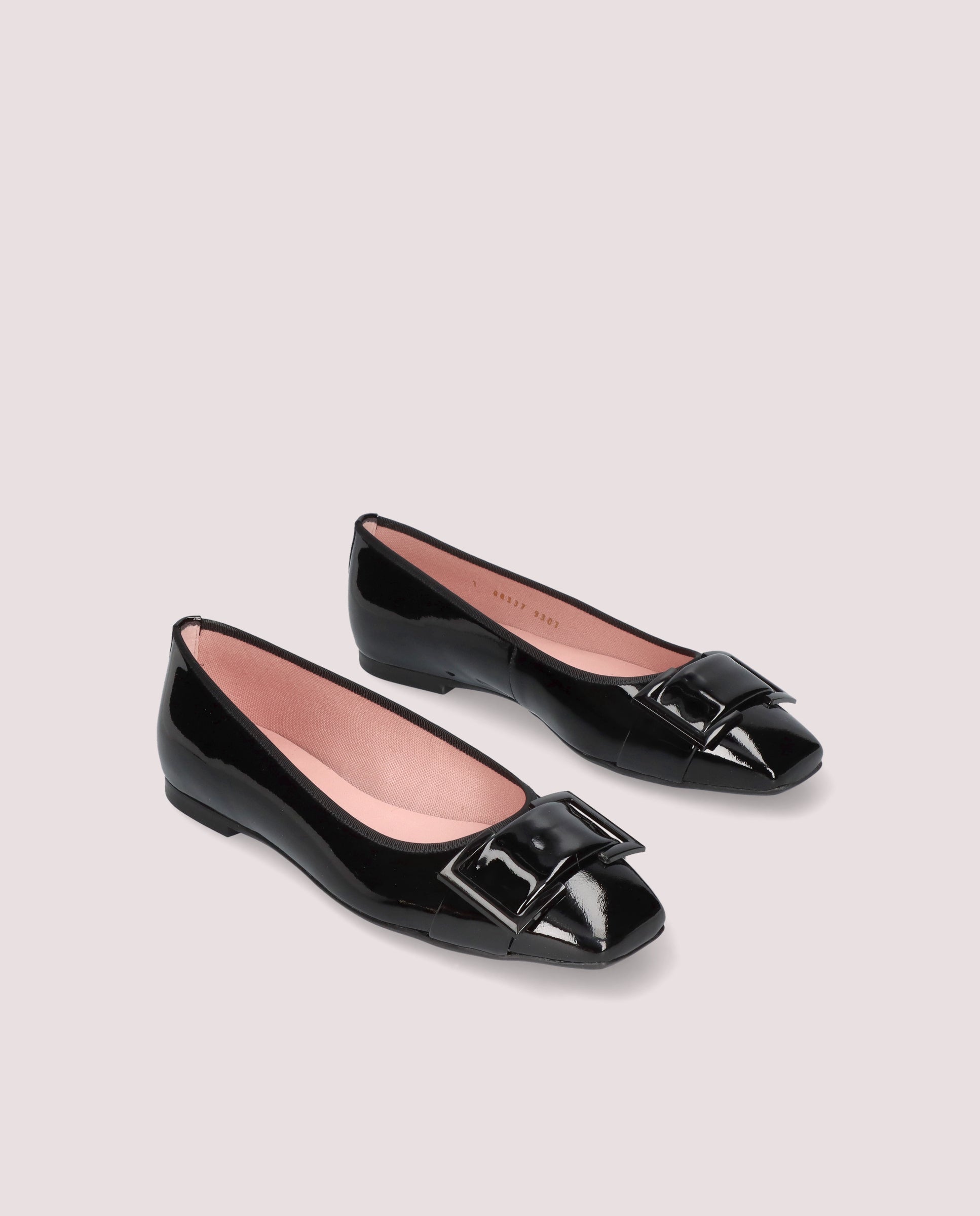 Camille Black Patent Leather Ballerinas