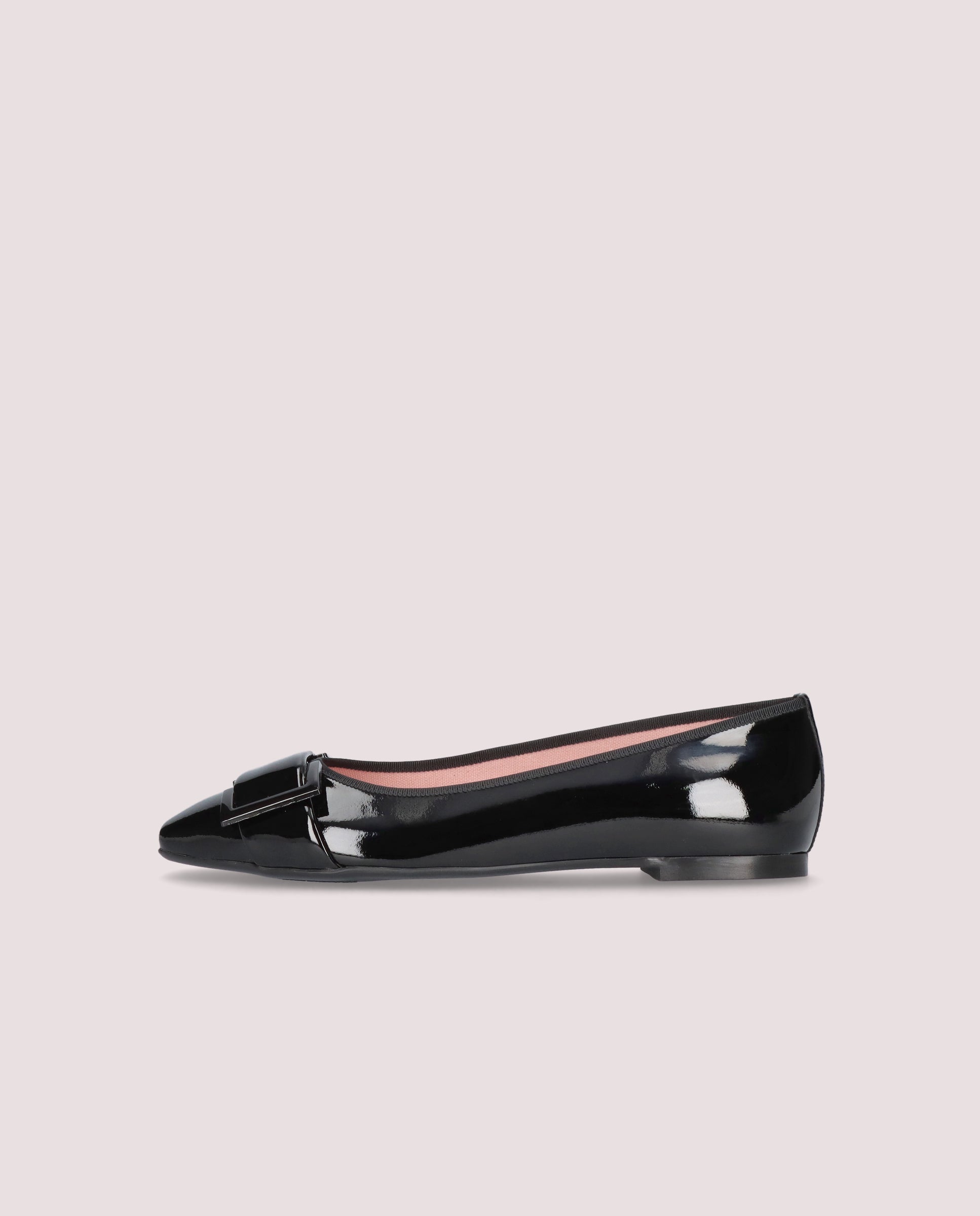 Camille Black Patent Leather Ballerinas