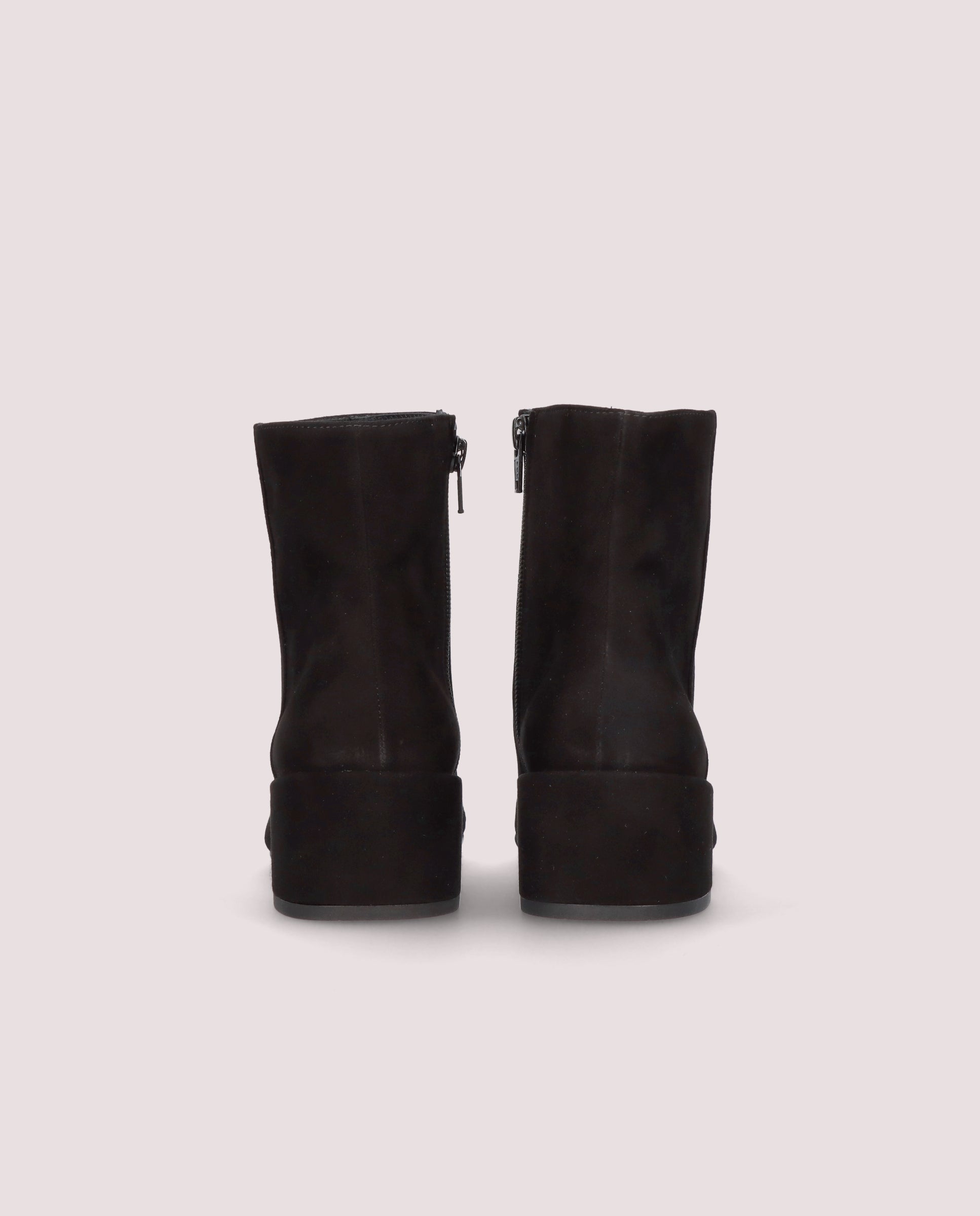 Jendayi Black Suede Ankle Boots