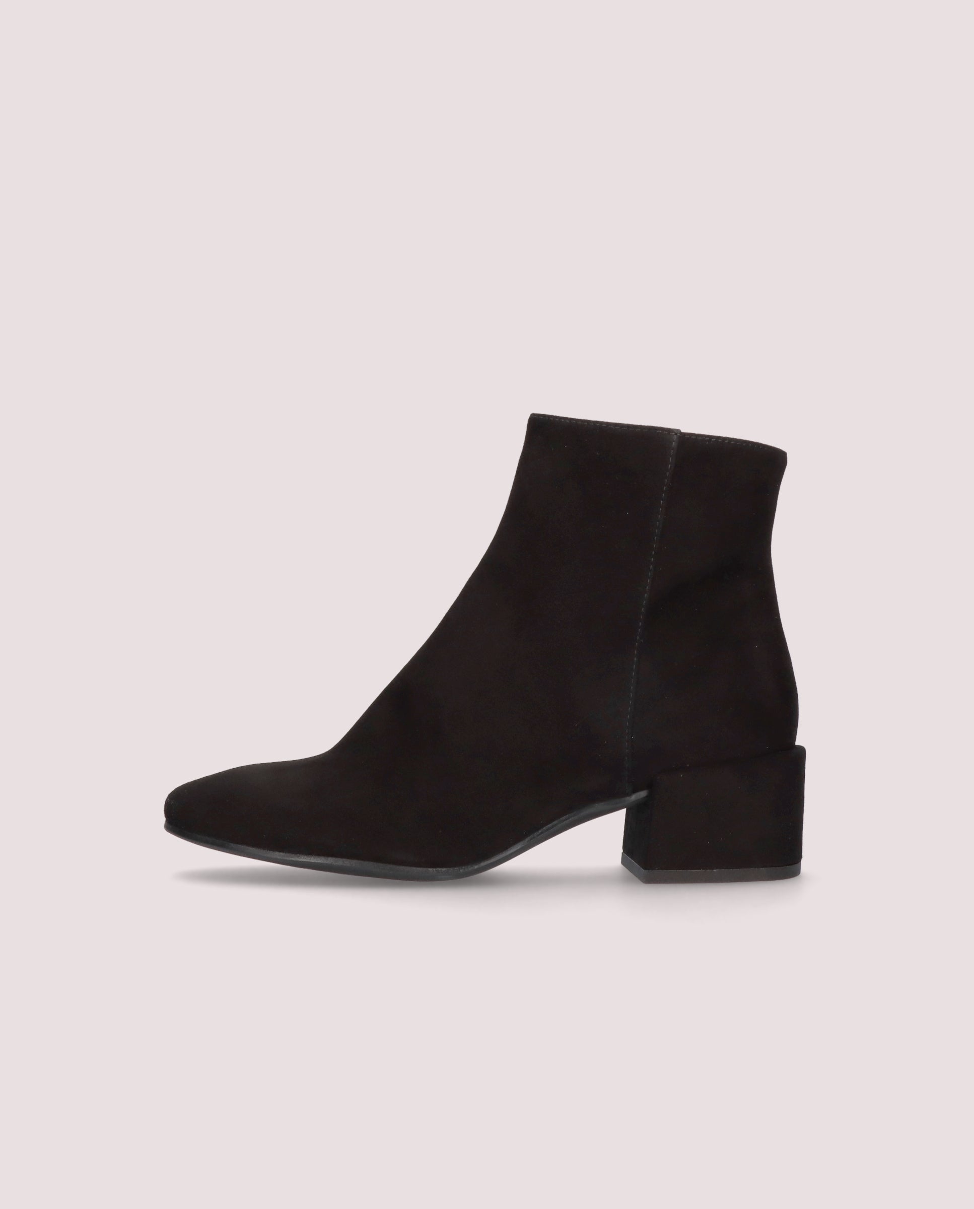 Jendayi Black Suede Ankle Boots