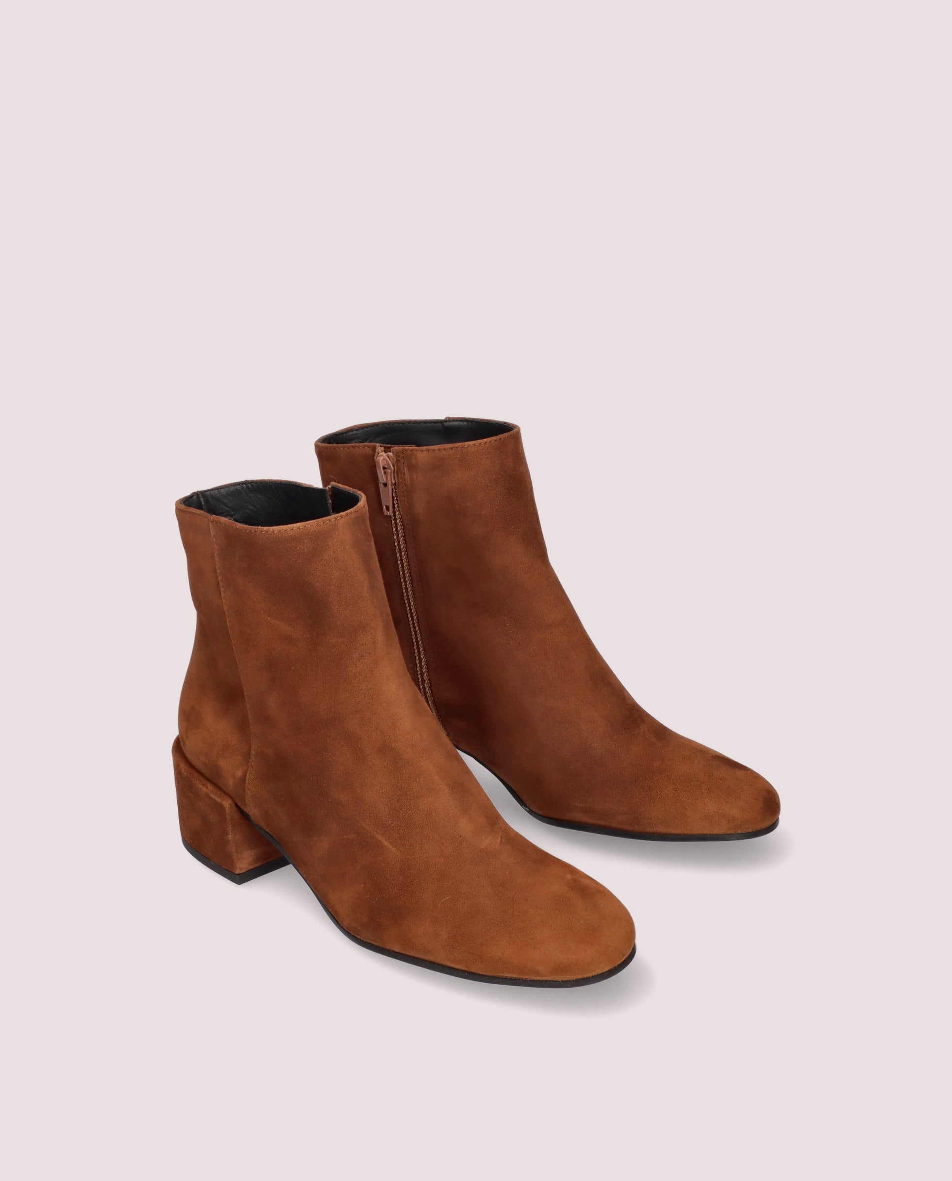 Jendayi Brown Suede Ankle Boots