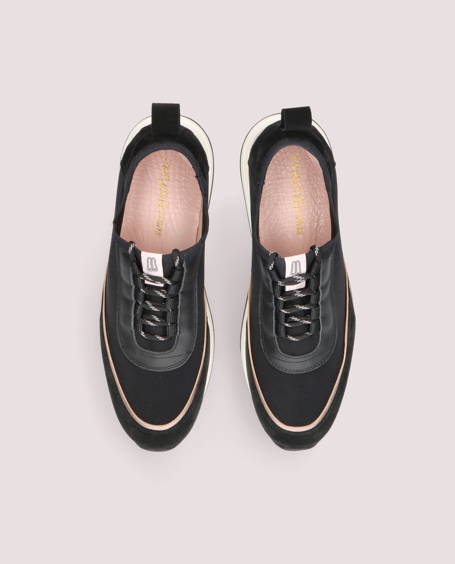 Christy Black Woven Sneakers