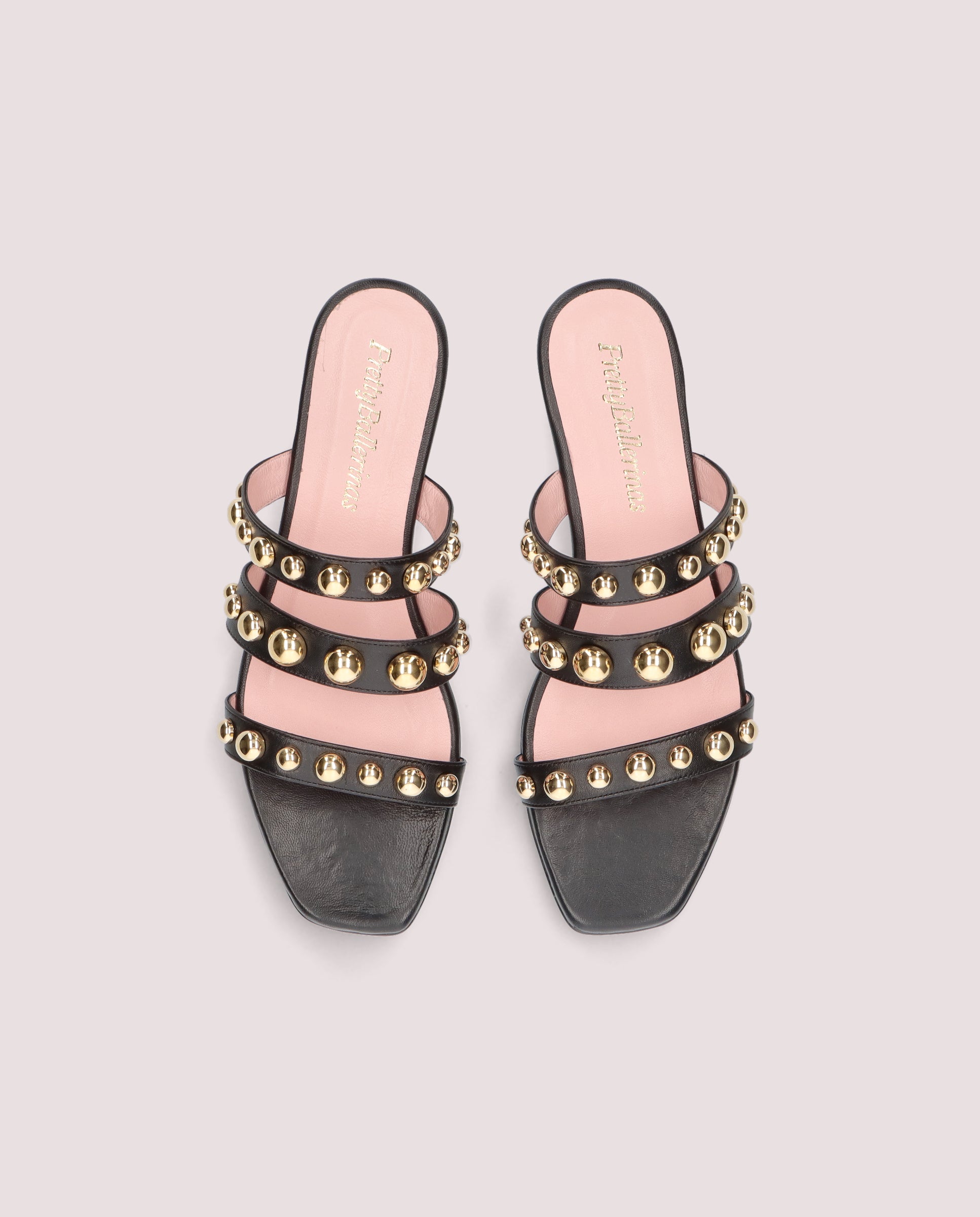 Black Leather Isla Sandals