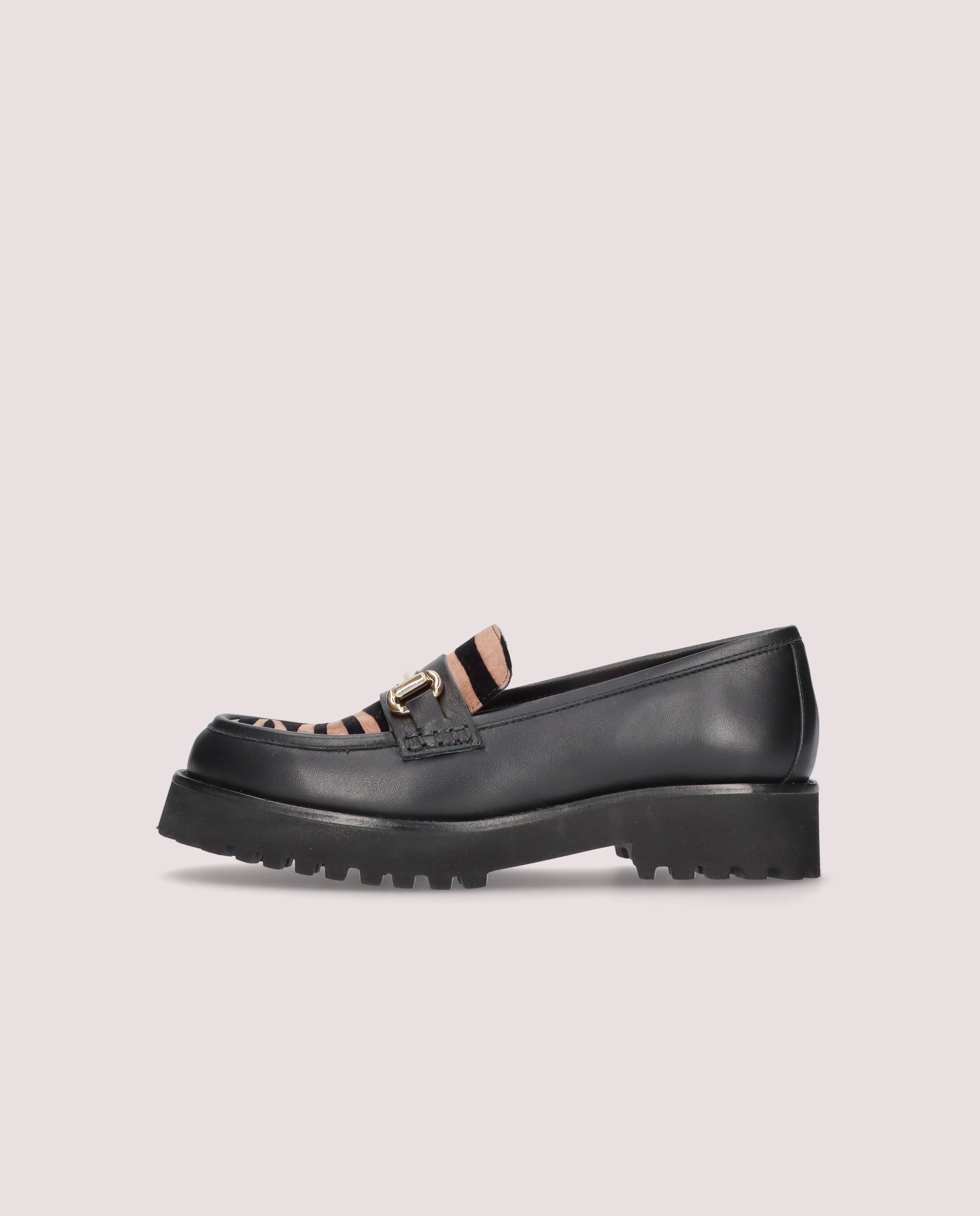 Ashley Black Leather Loafers