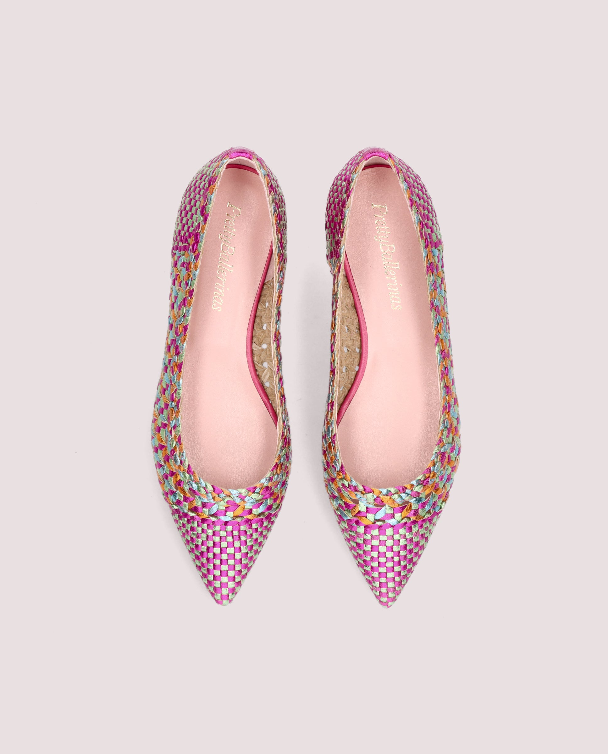 Ella Multicolor Leather Ballerinas