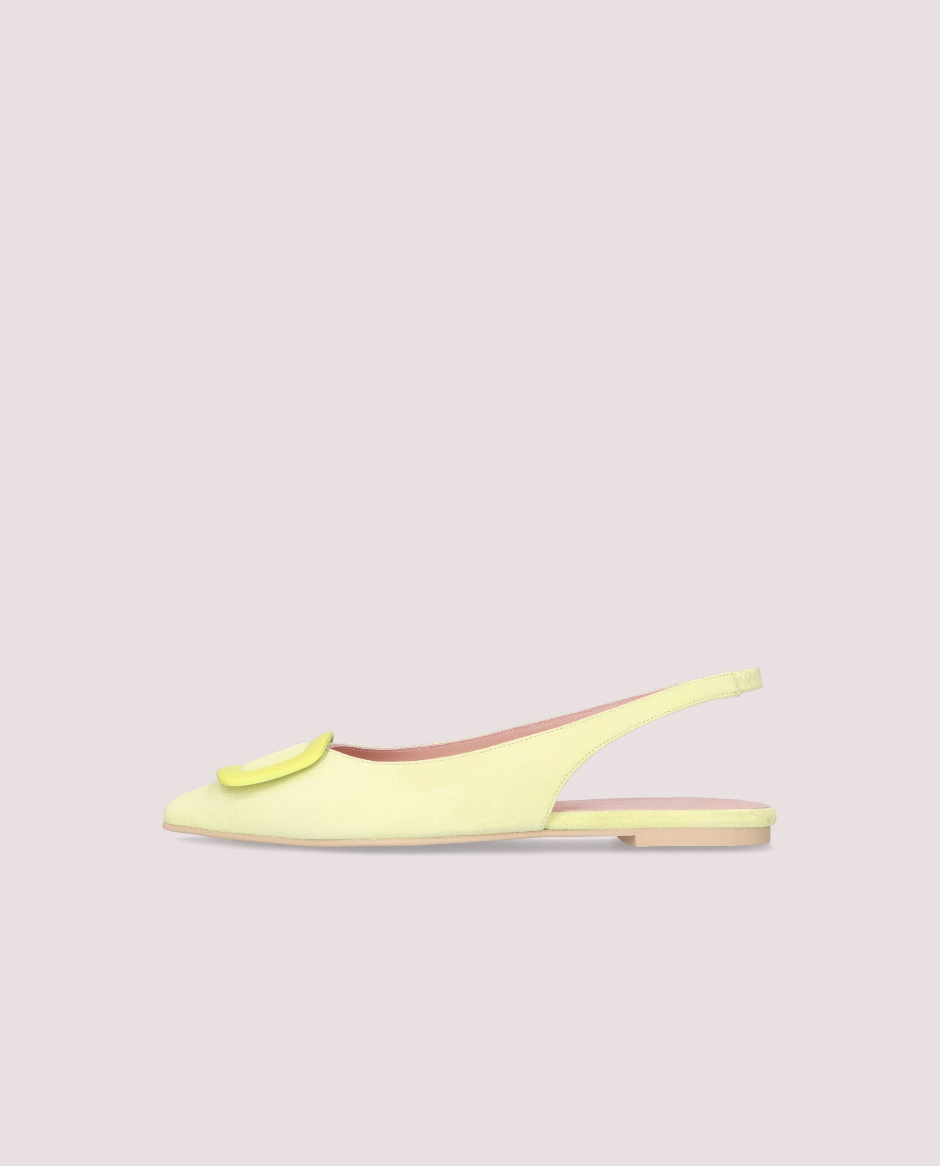 Ella Green Suede Ballerinas