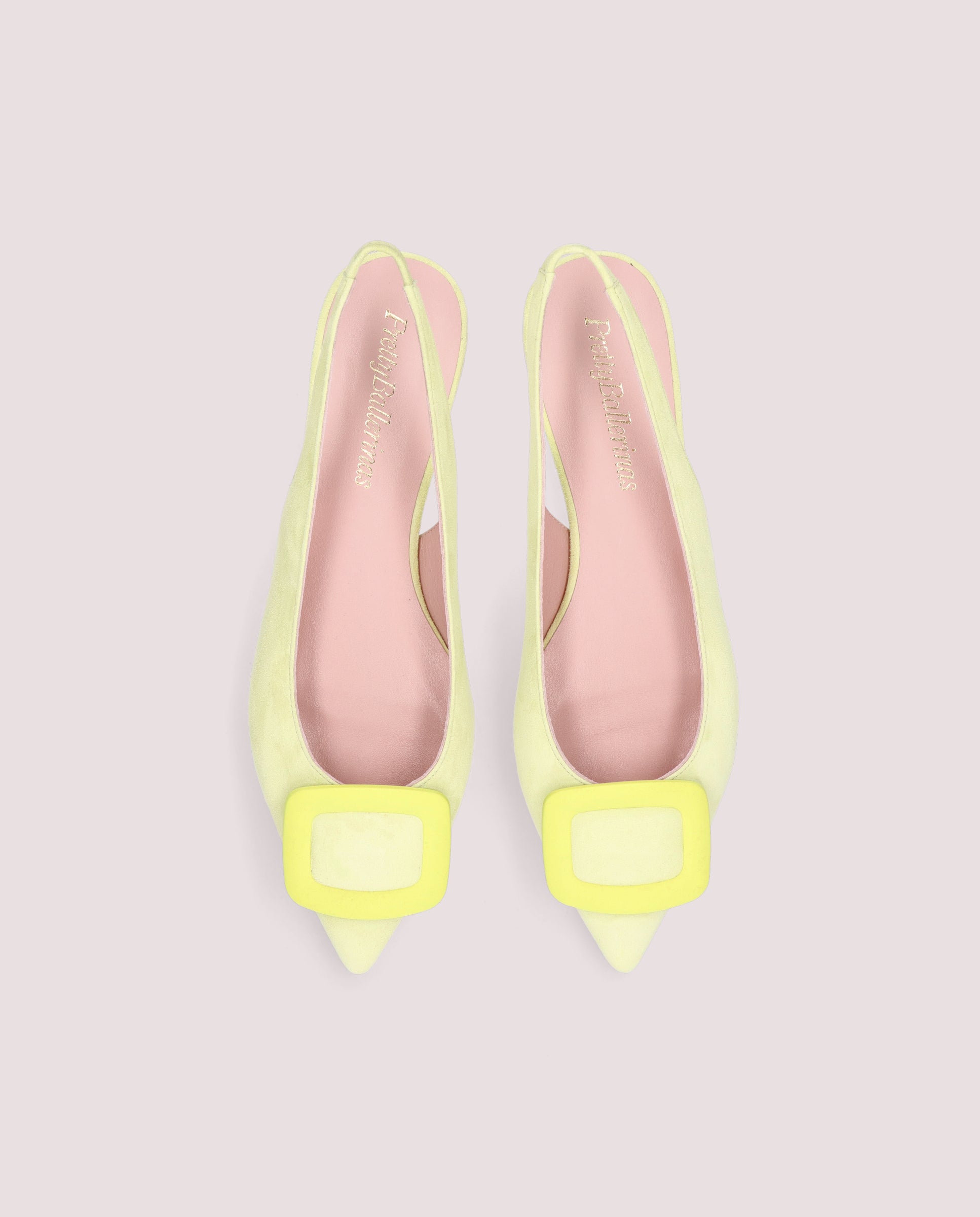 Ella Green Suede Ballerinas