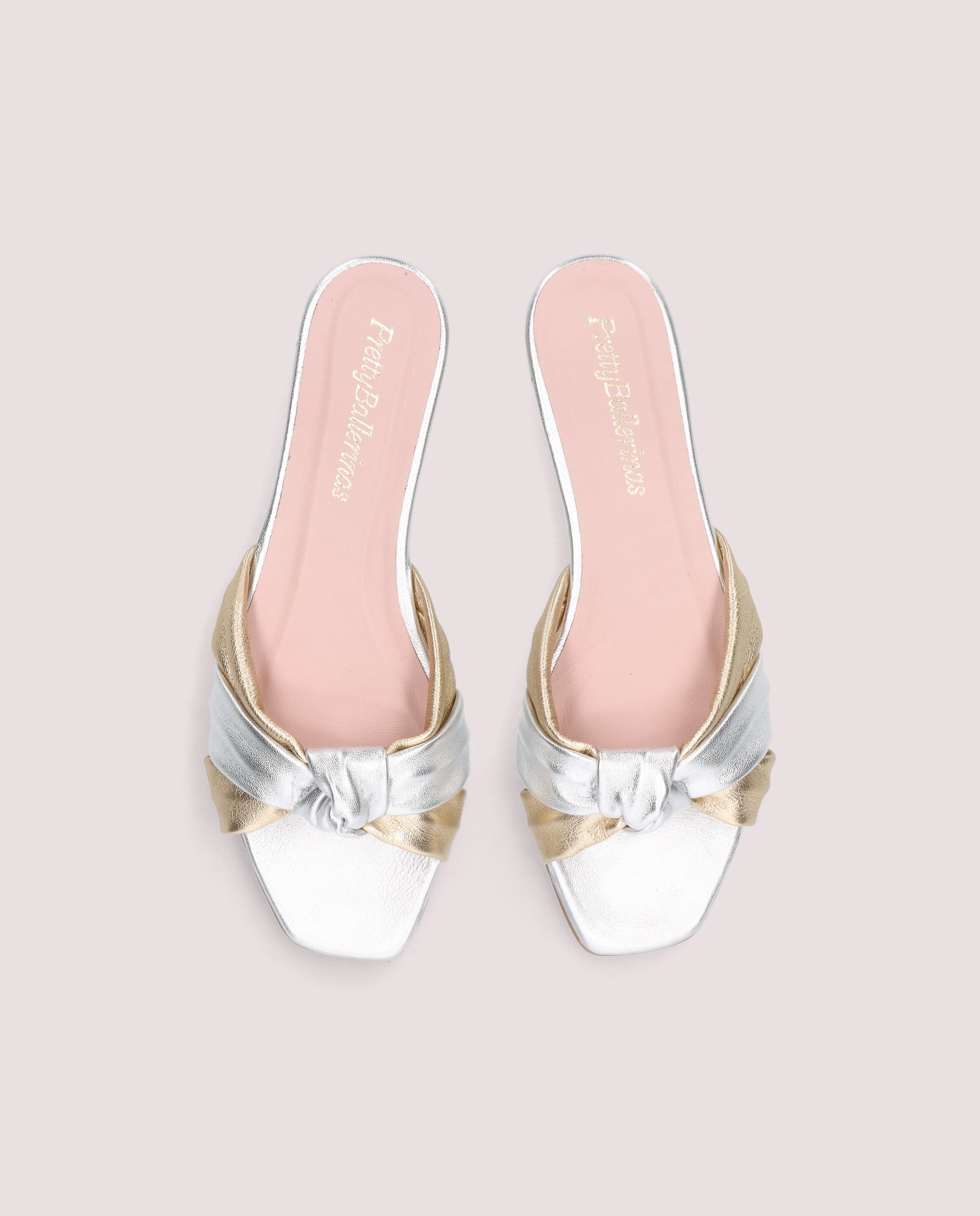 Silver Island Sandals Metallic Leather