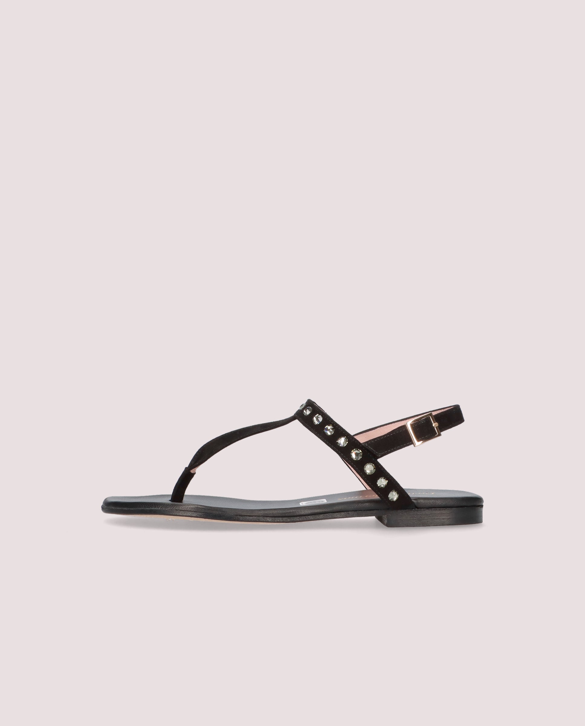 Judy Black Suede Sandals