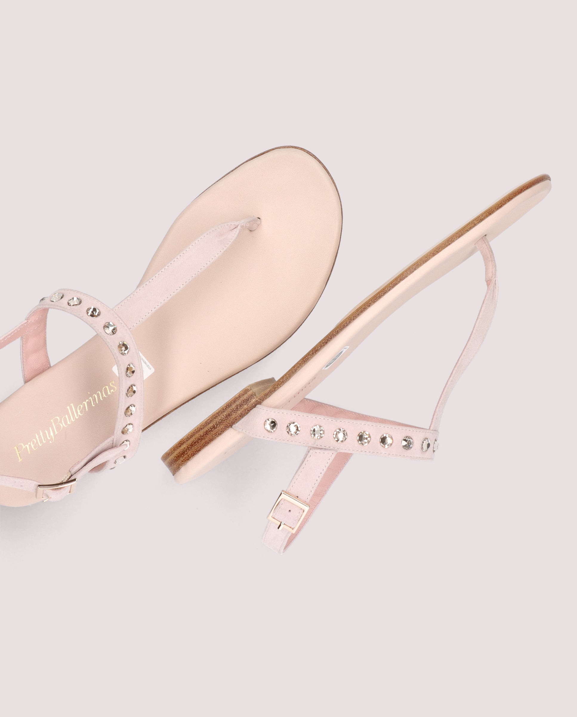 Judy Pink Suede Sandals