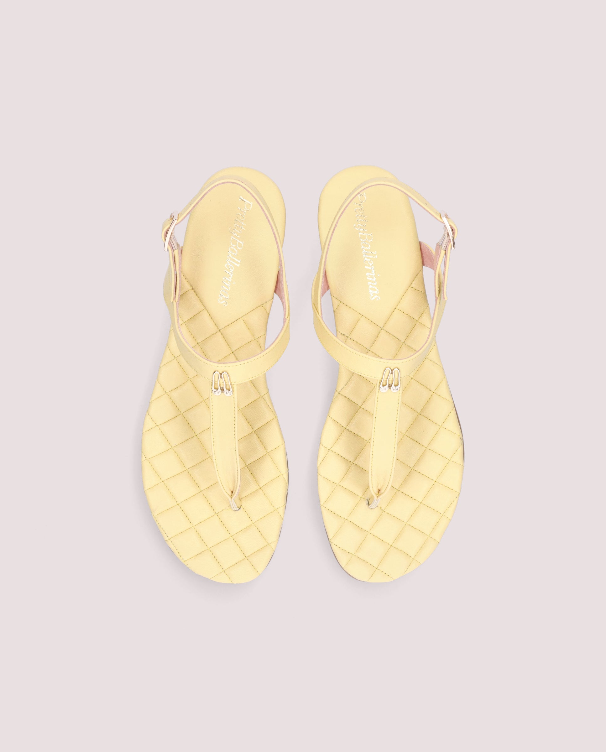 Judy Yellow Leather Sandals