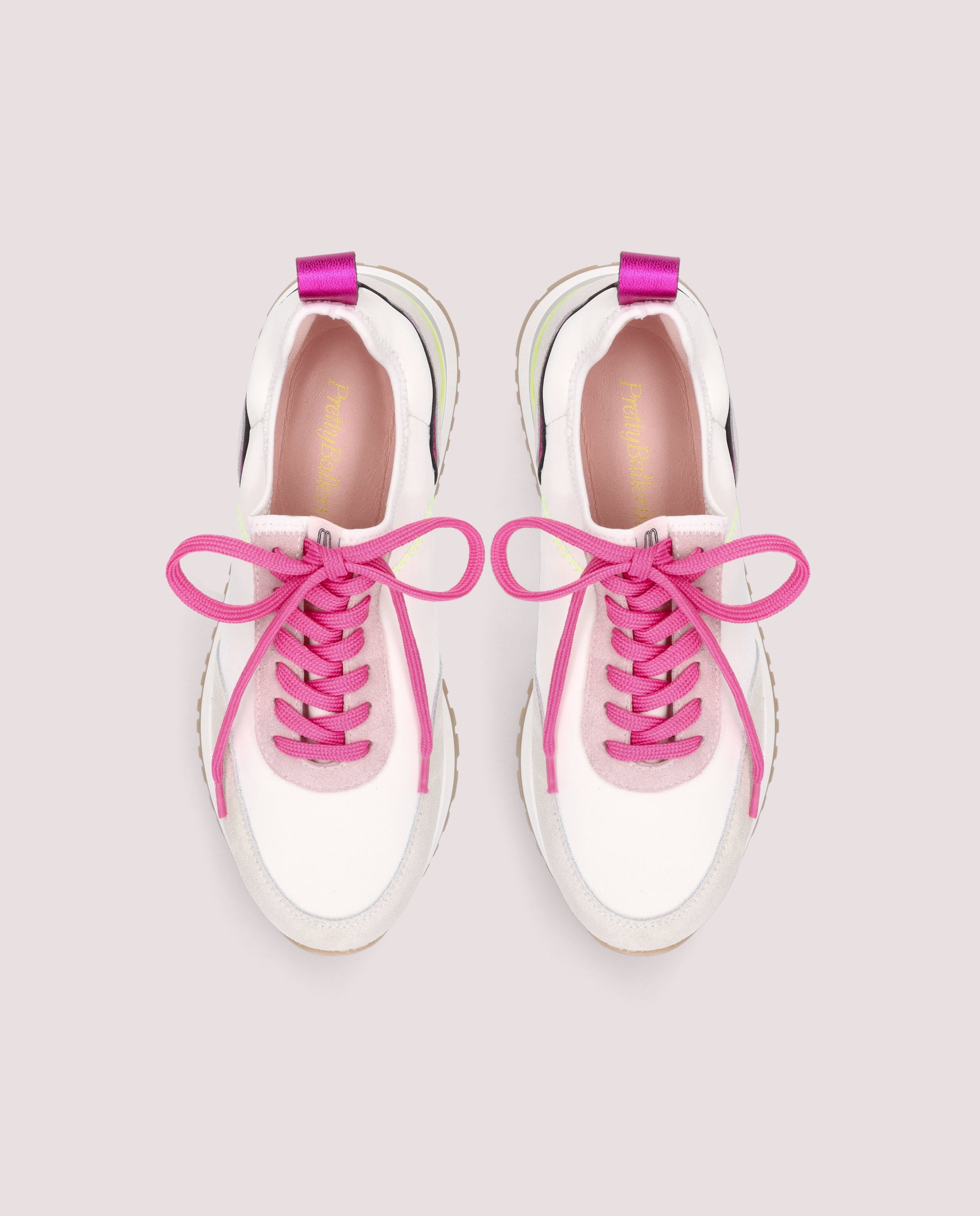 Nina White Woven Sneakers