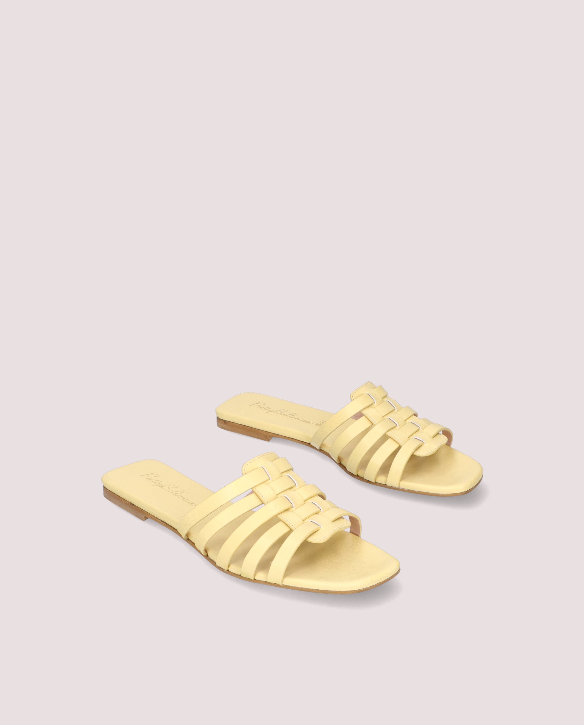 Bettina Yellow Leather Sandals