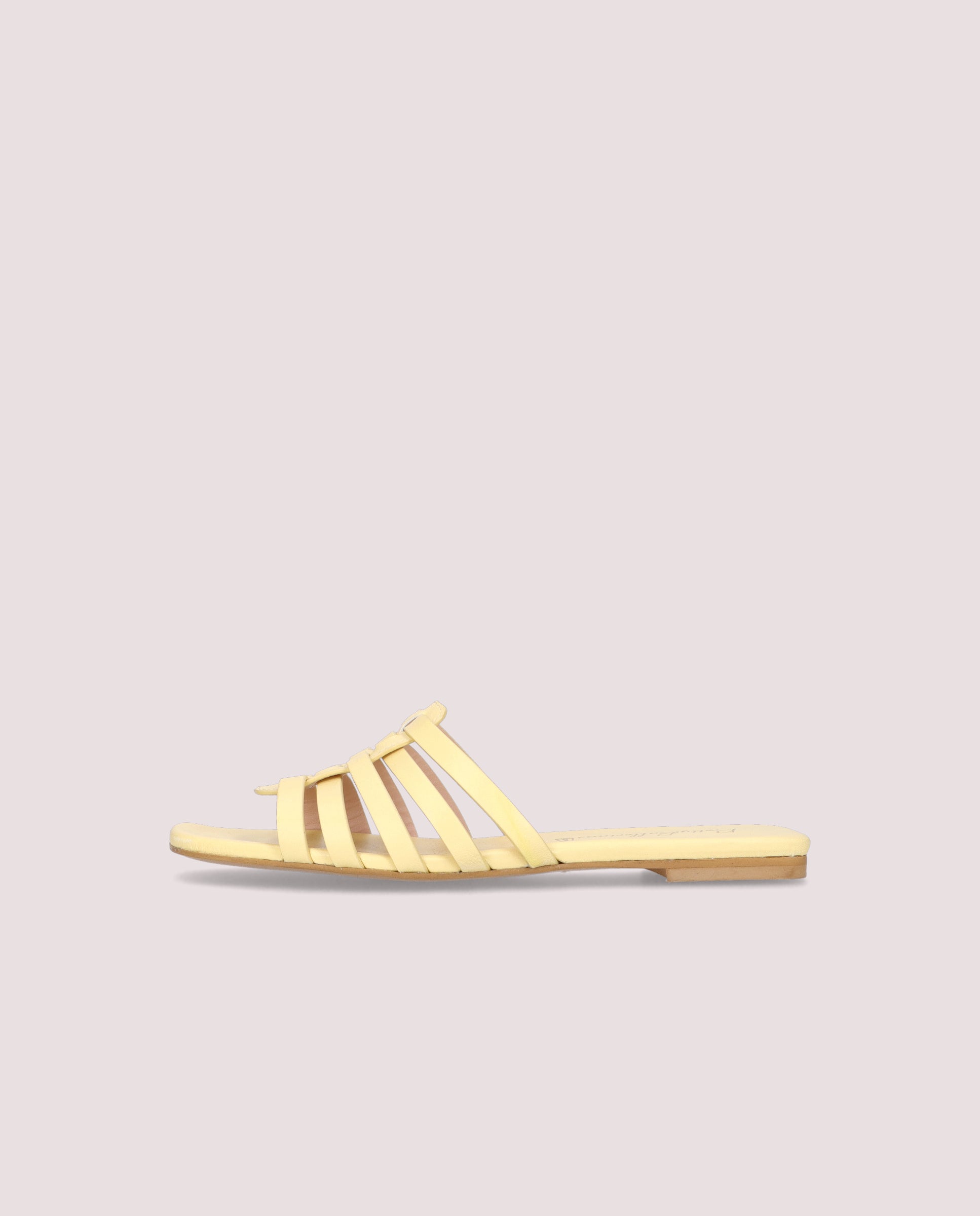 Bettina Yellow Leather Sandals