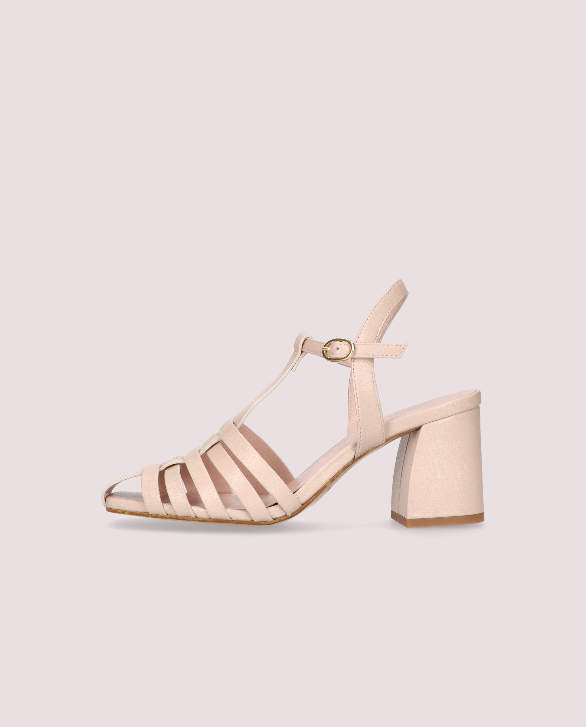 Amanda Pink Leather Sandals