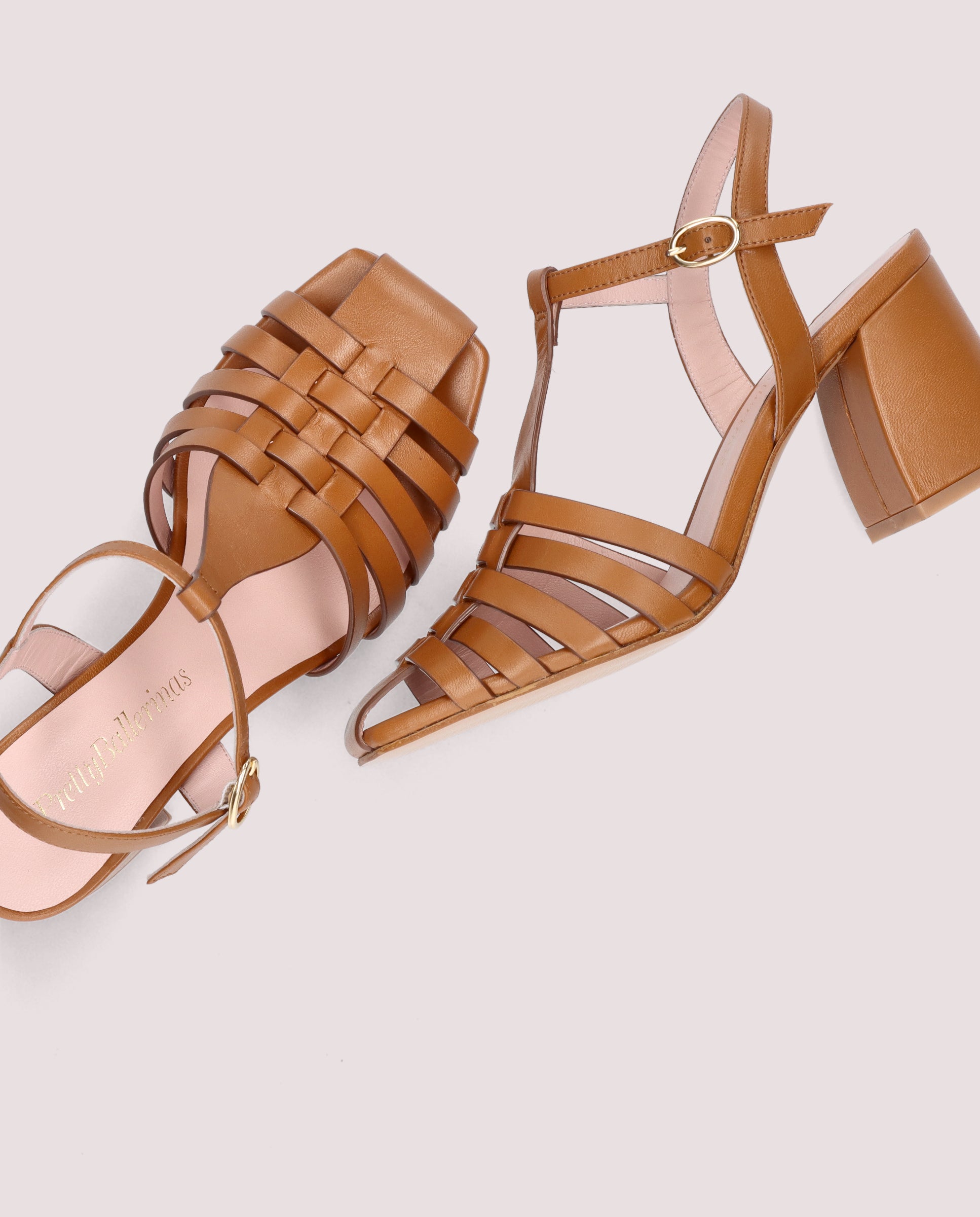 T-Bar Amanda Brown Leather