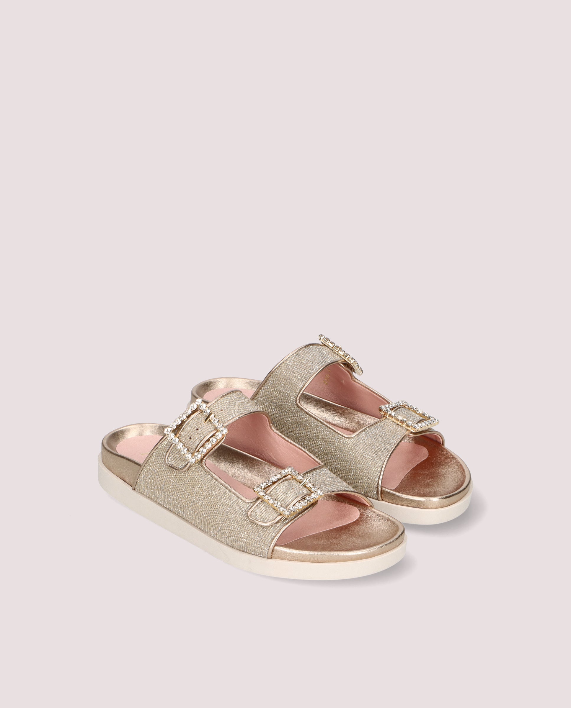 Singer Silver Sandals Metallic Fabrics