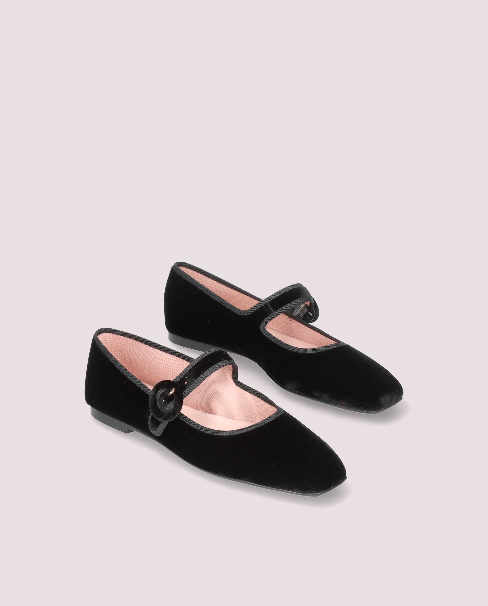 Camille Black Knitted Ballerinas