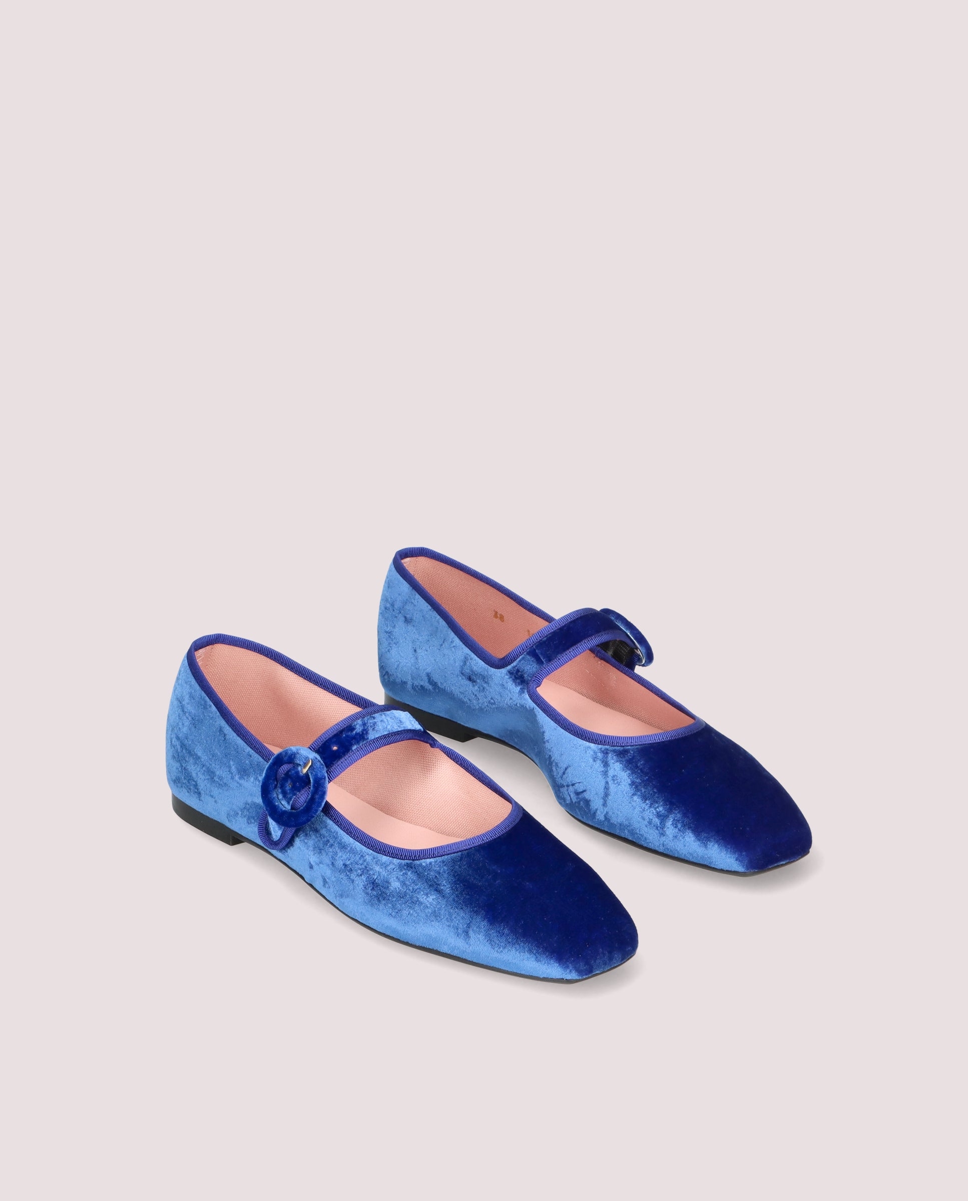 Camille Blue Knitted Ballet Flats