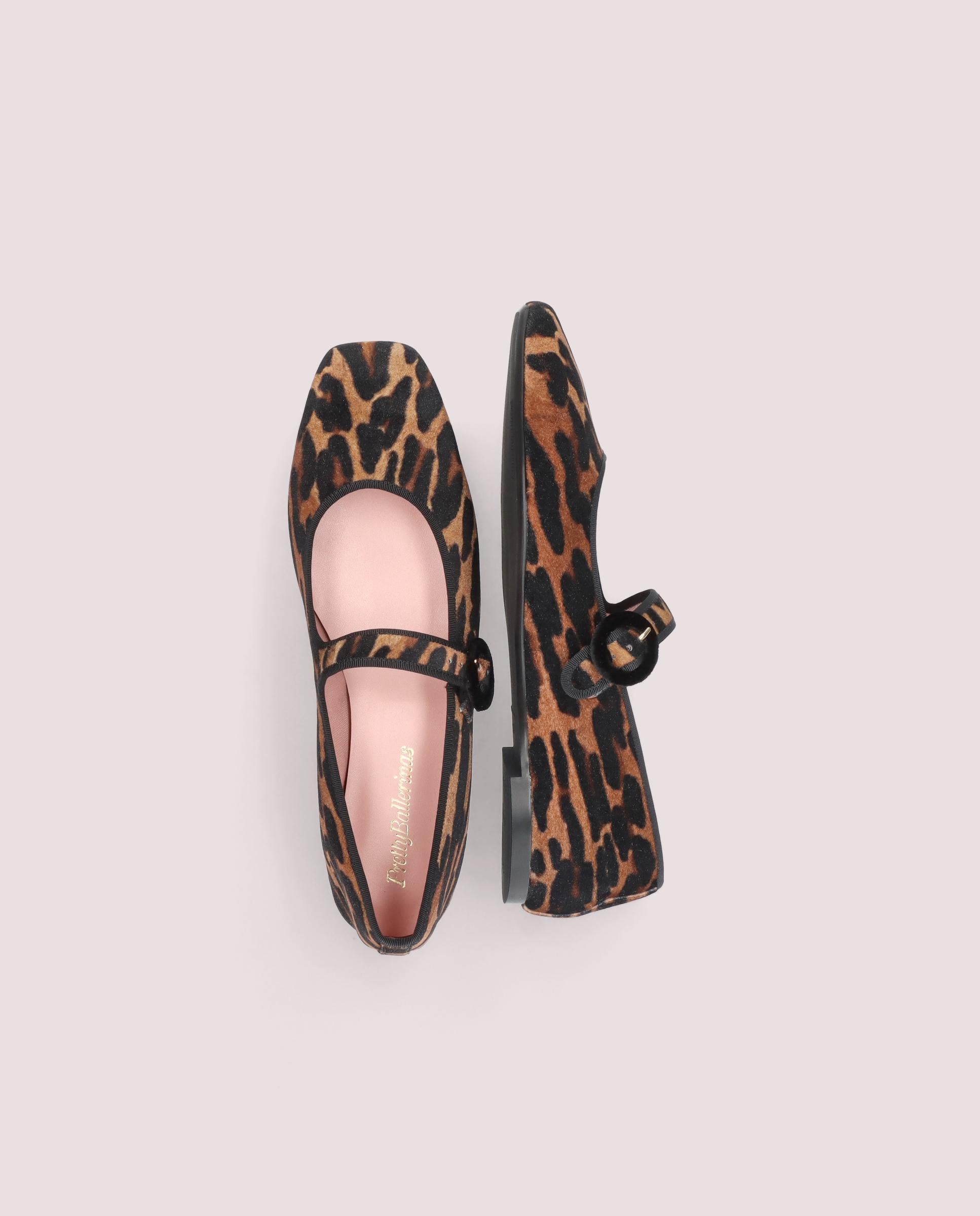 Camille Animal Print Ballerinas Fabrics