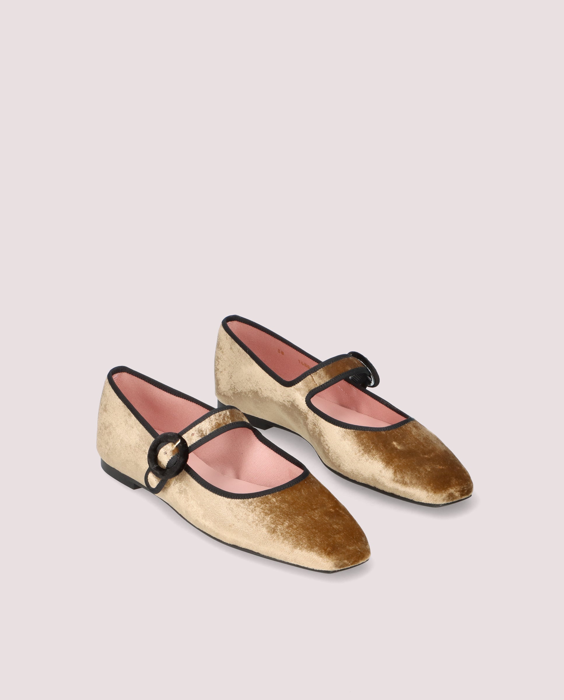 Camille Brown Knitted Ballet Flats