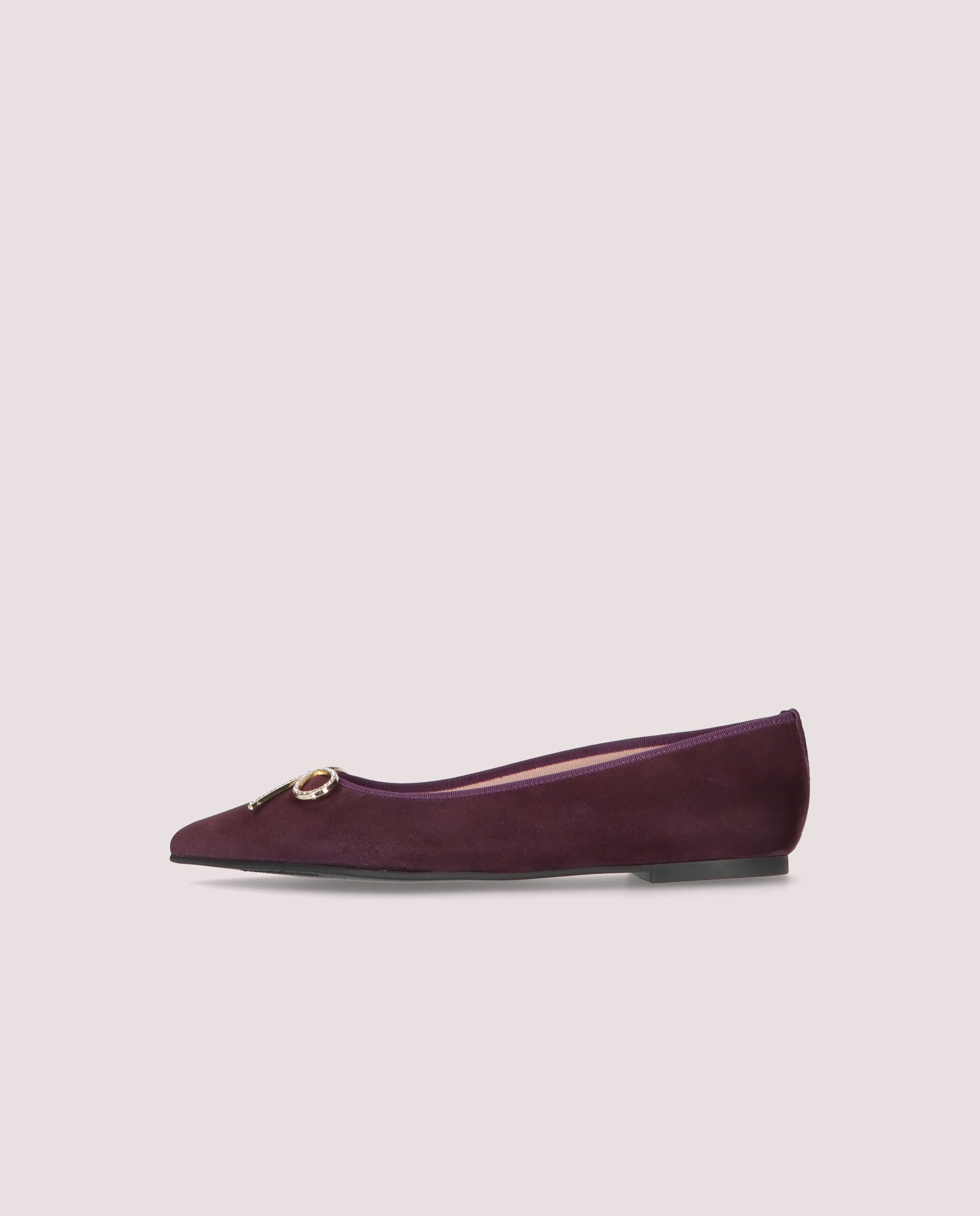 Ella Red Suede Ballerinas