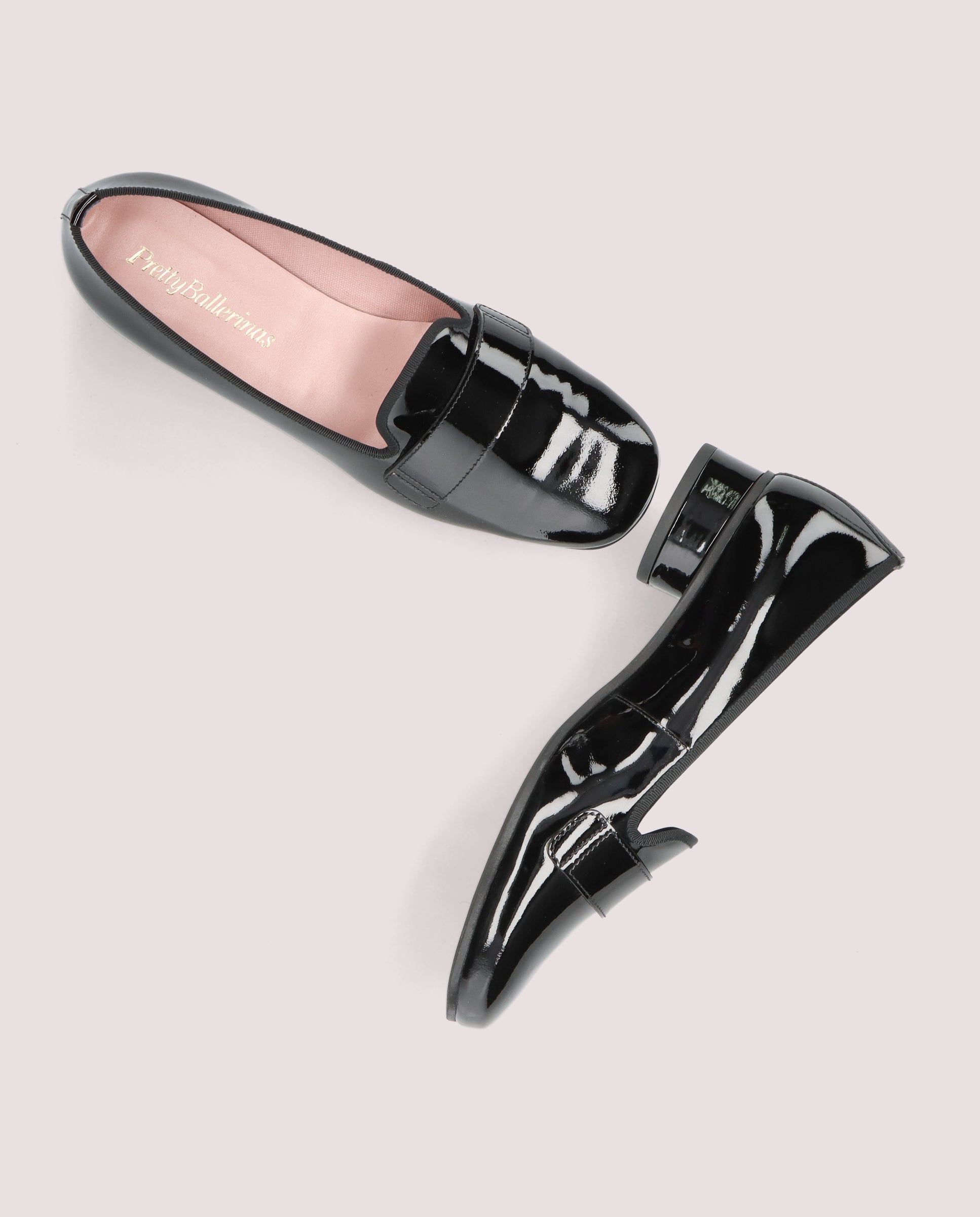 Odette Black Patent Leather Salon