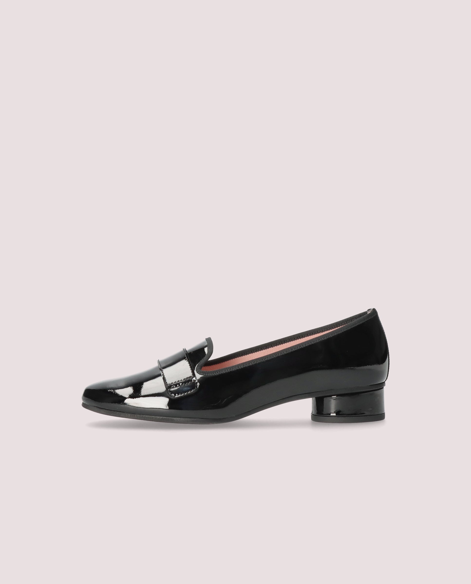 Odette Black Patent Leather Salon