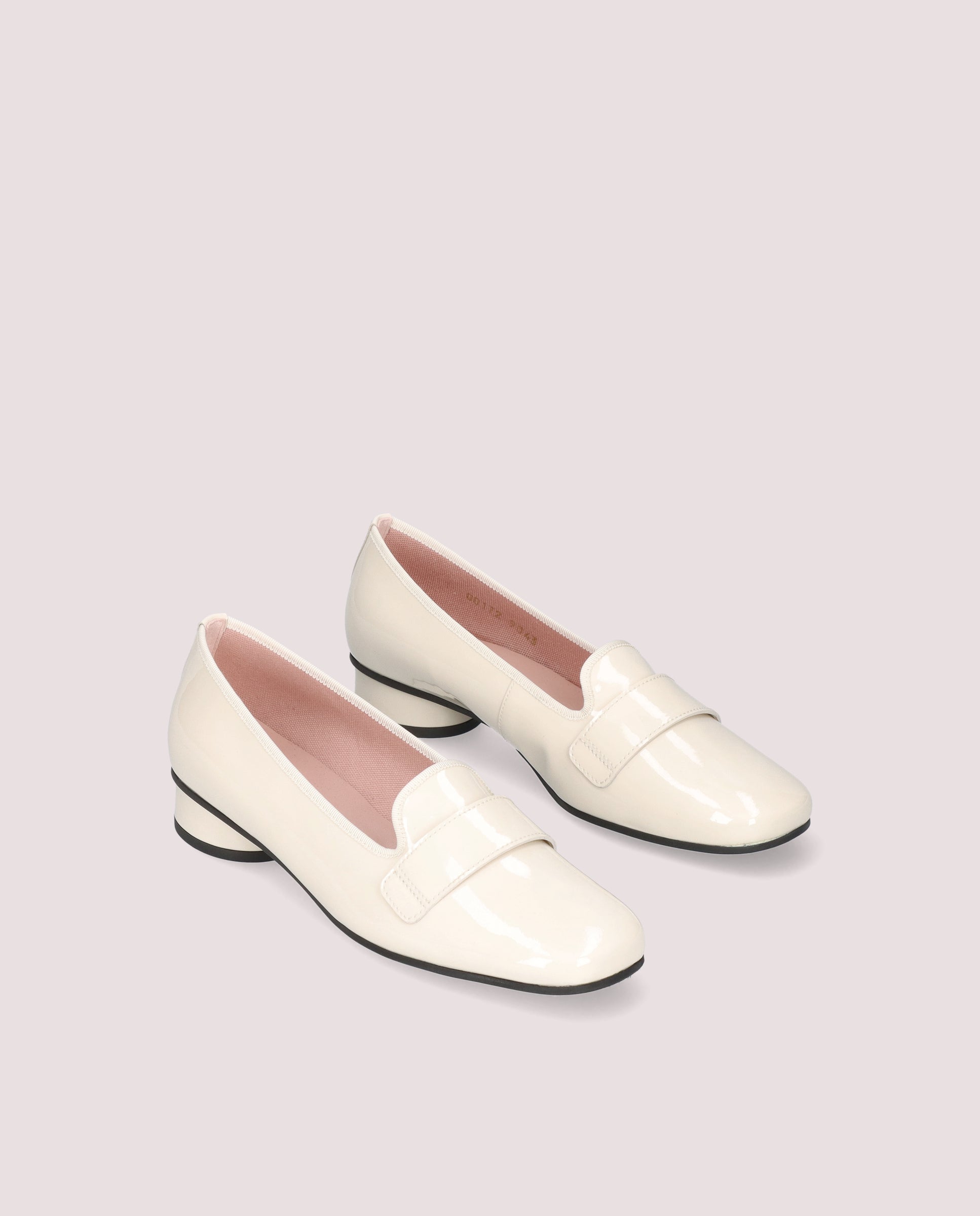 Odette White Patent Leather Salon