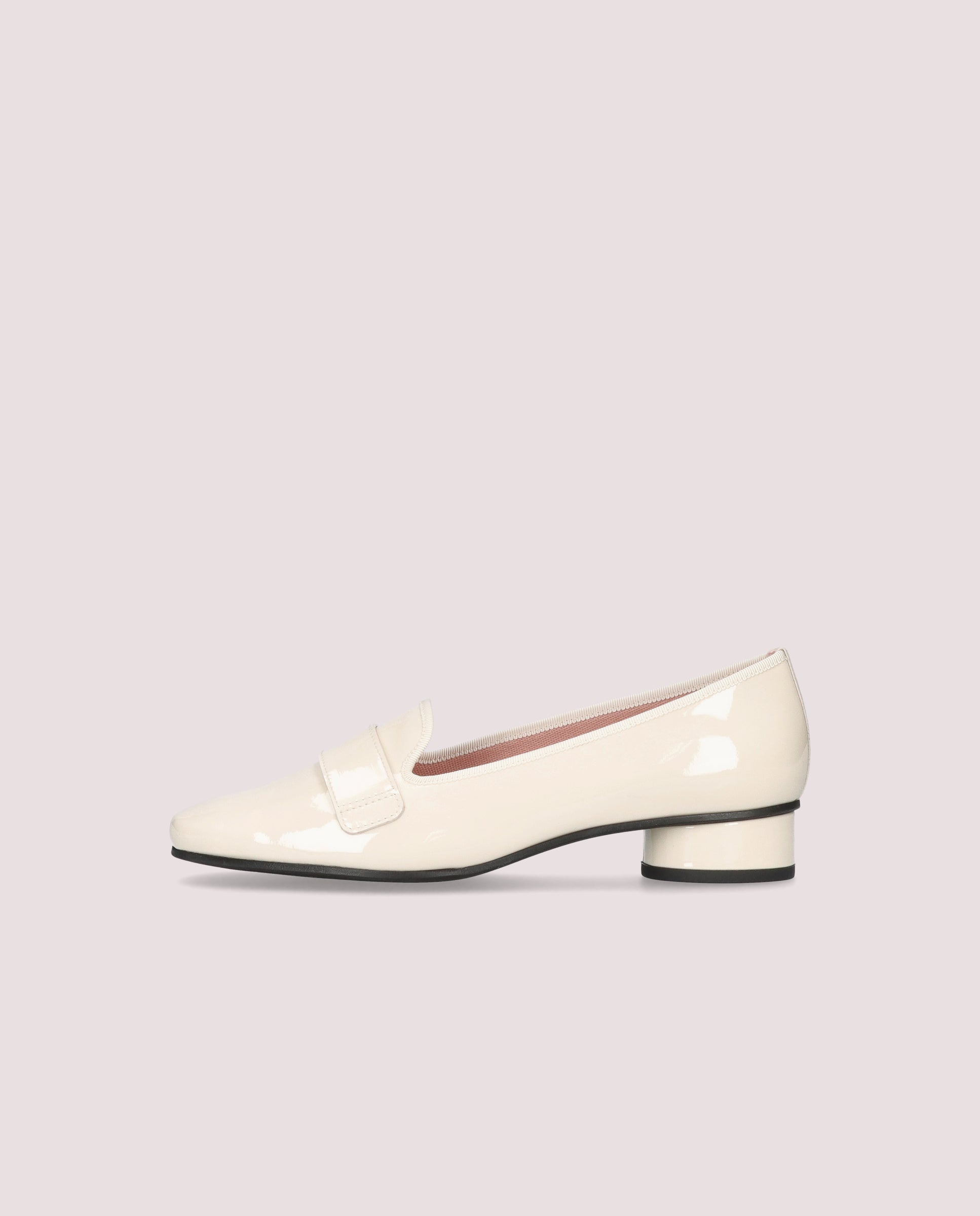 Odette White Patent Leather Salon