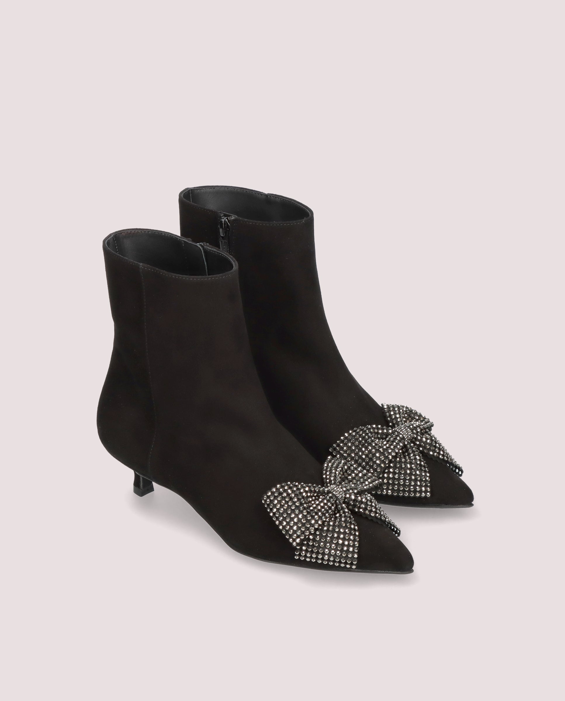 Kendall Black Suede Ankle Boots