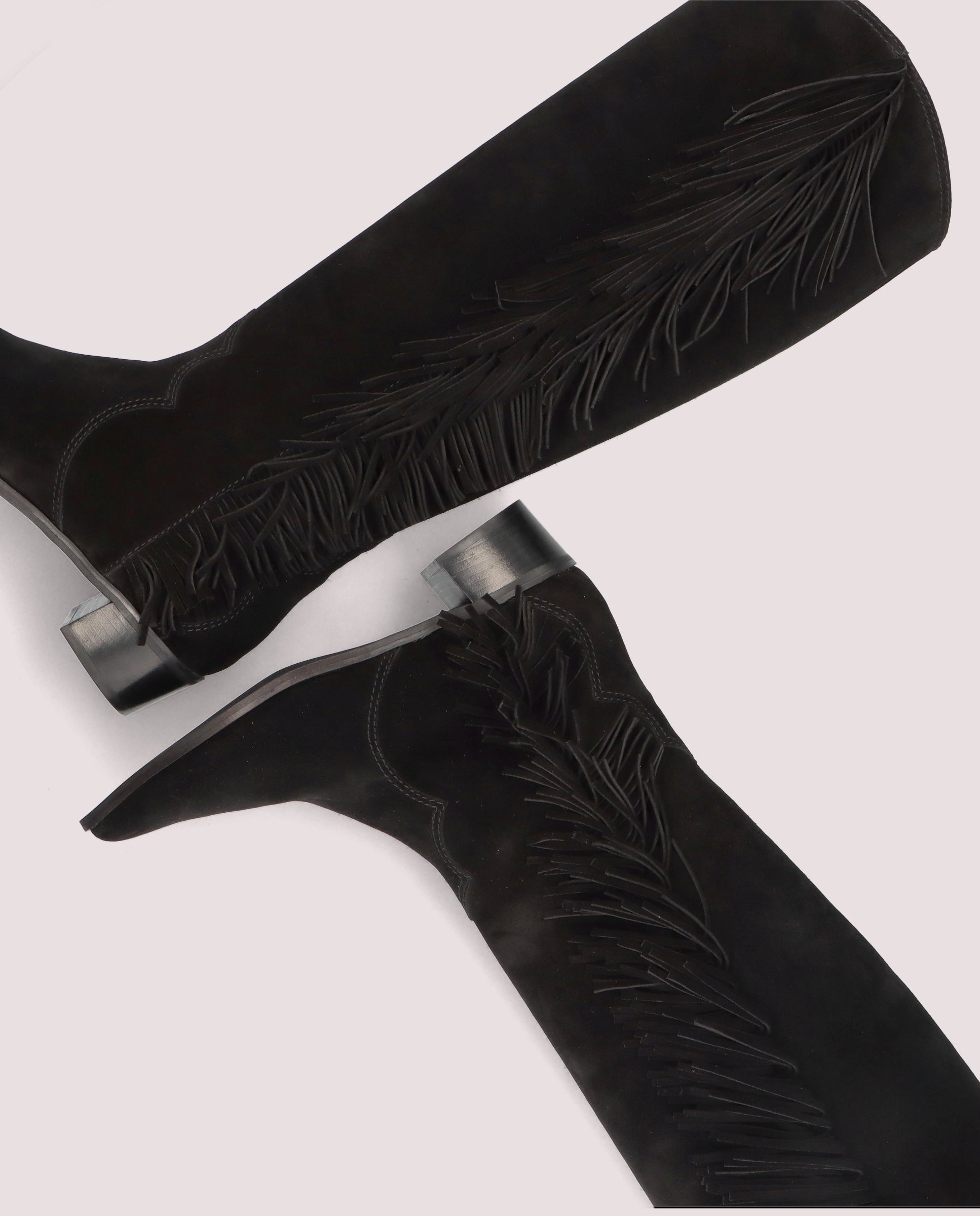 Kendall Black Suede Boots