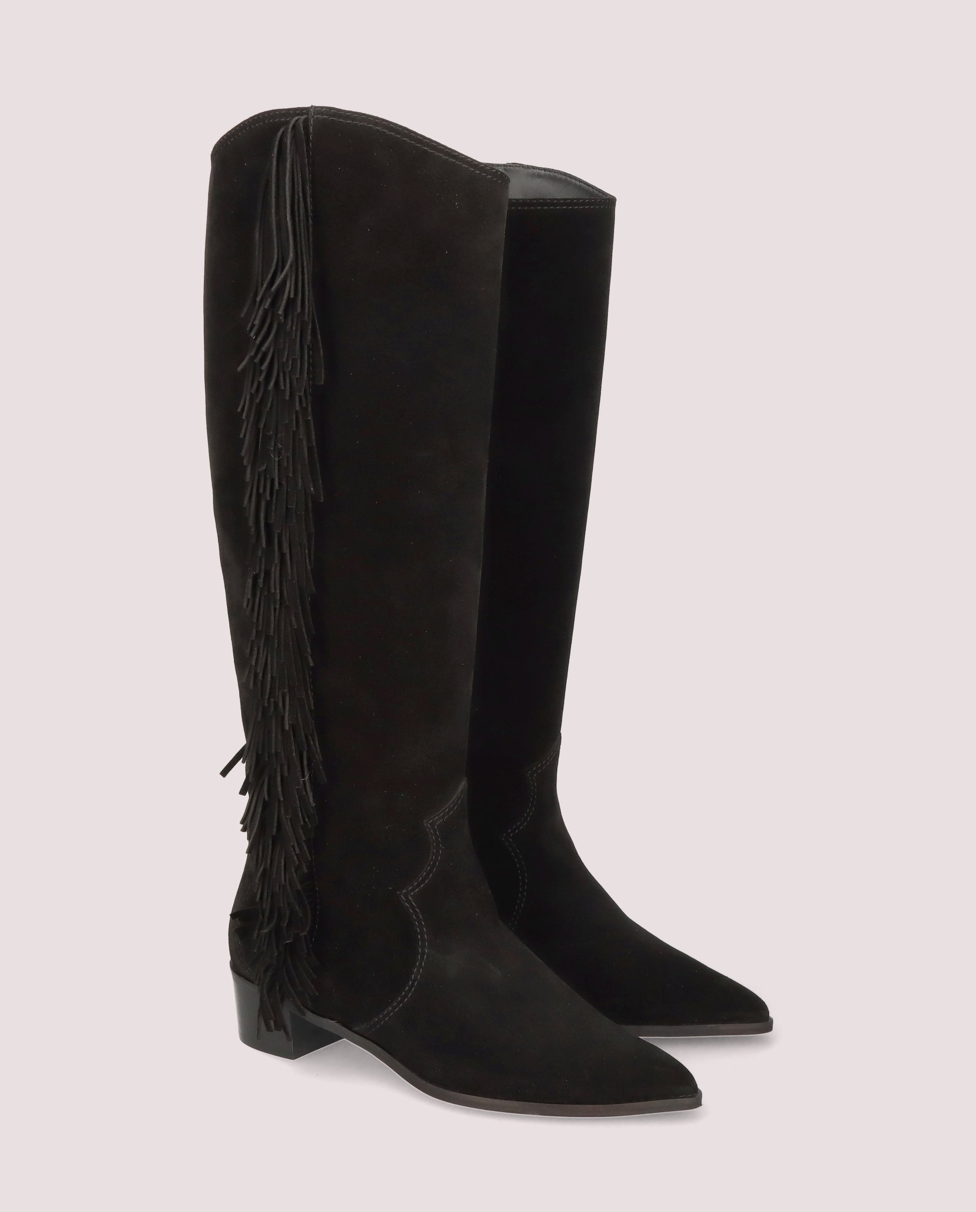 Kendall Black Suede Boots