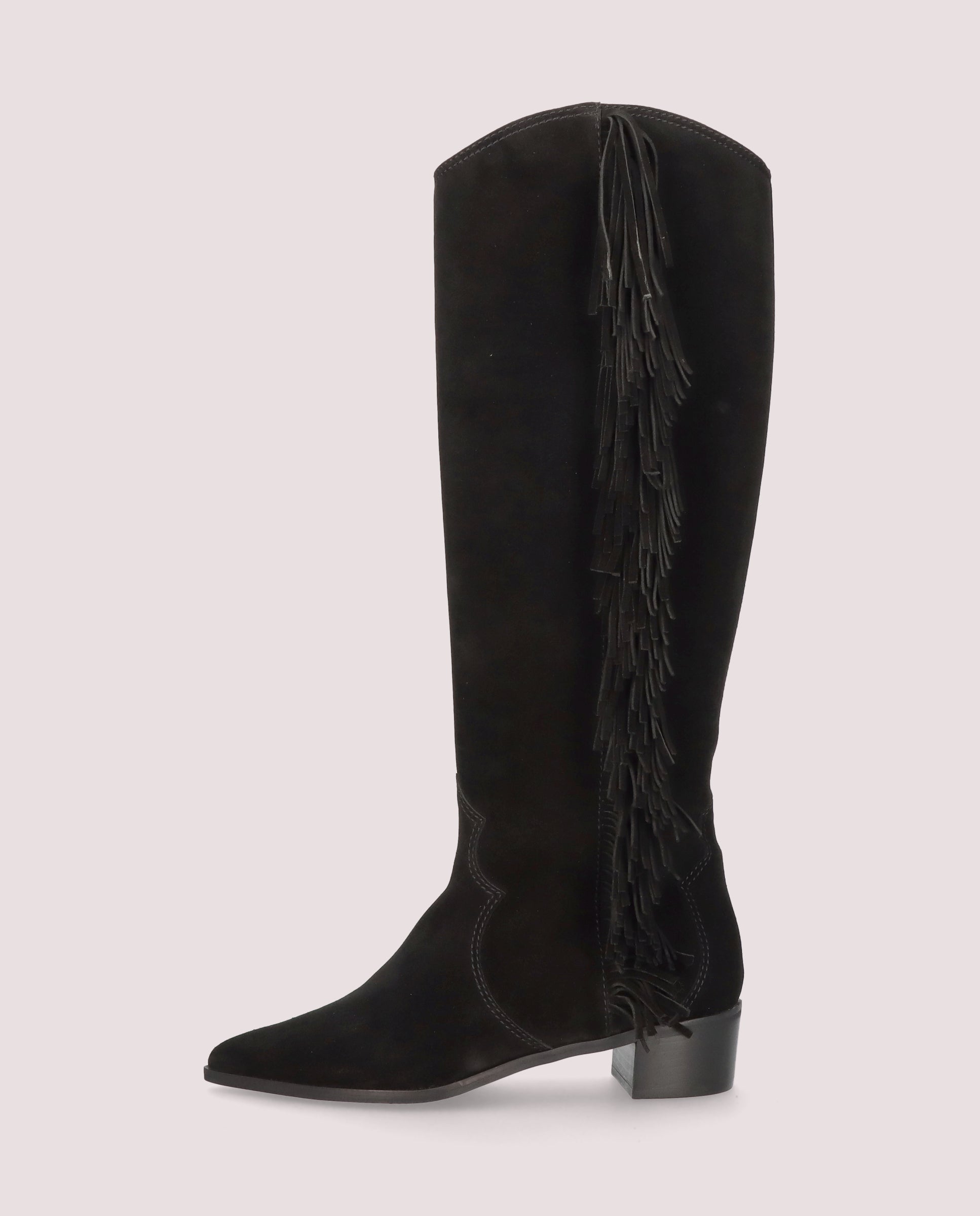 Kendall Black Suede Boots